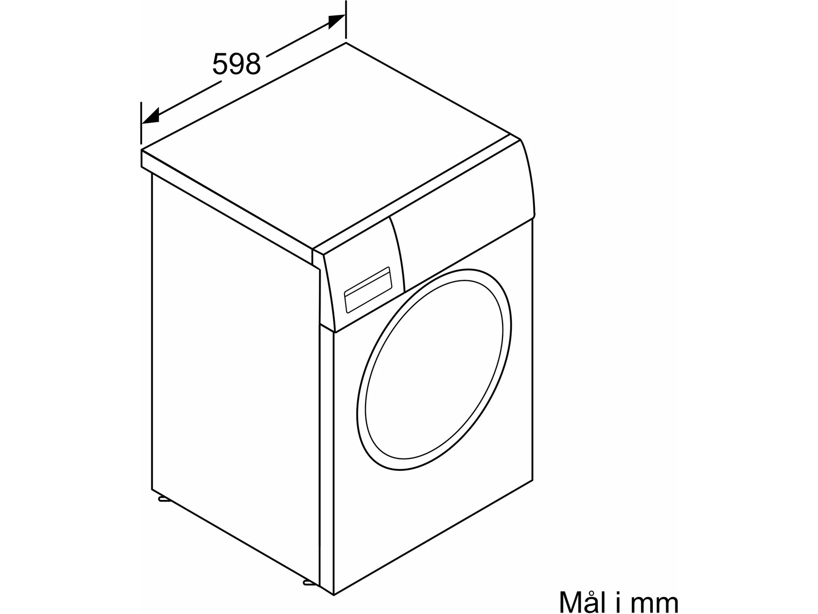 Bosch WGE03400SN Serie 2 Tvättmaskin (vit) Tvättmaskin