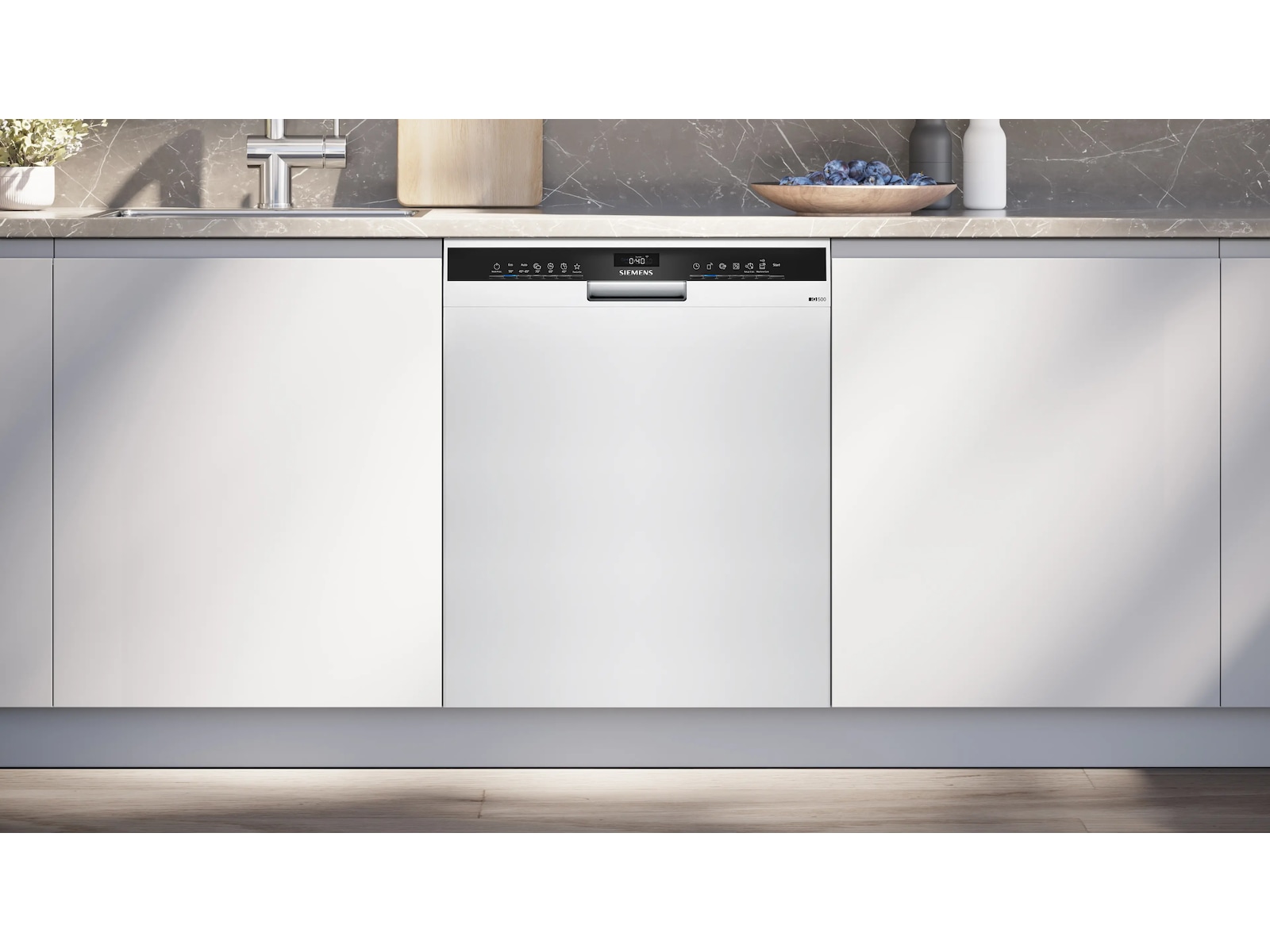 Siemens iQ500 Underbyggd diskmaskin 60 cm (Vit) Underbyggd diskmaskin