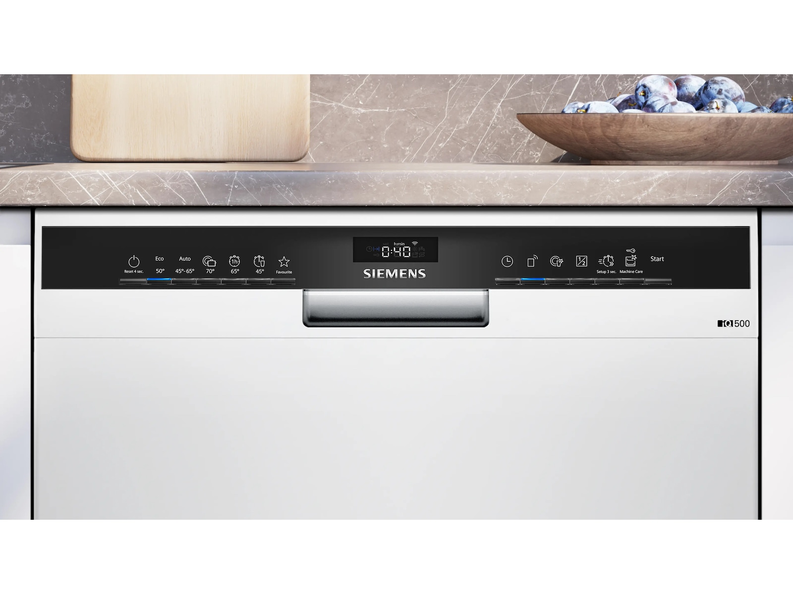 Siemens iQ500 Underbyggd diskmaskin 60 cm (Vit) Underbyggd diskmaskin