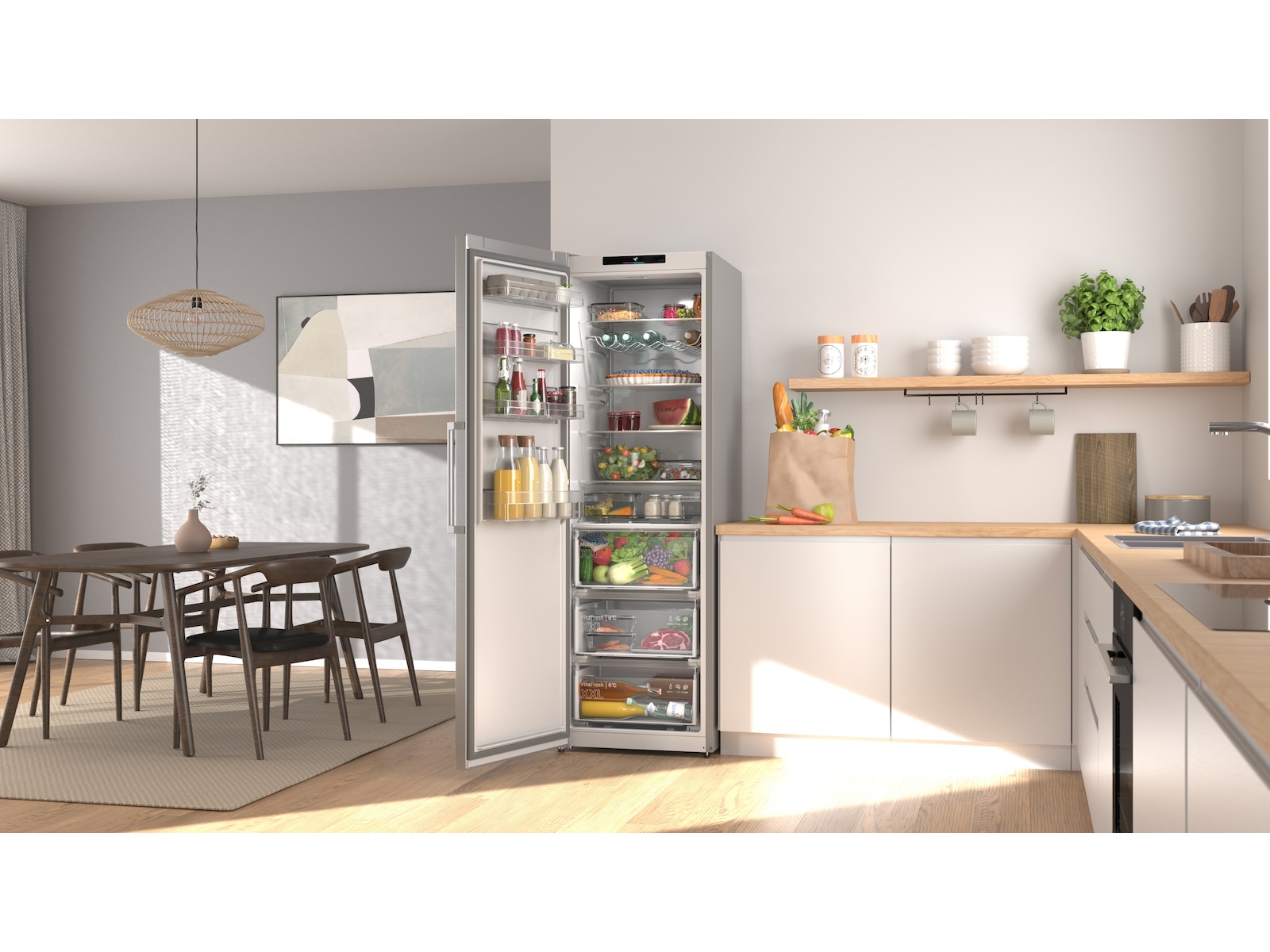 Bosch KSN36VIDG XXL Kylskåp (Rostfritt stål) Kylskåp