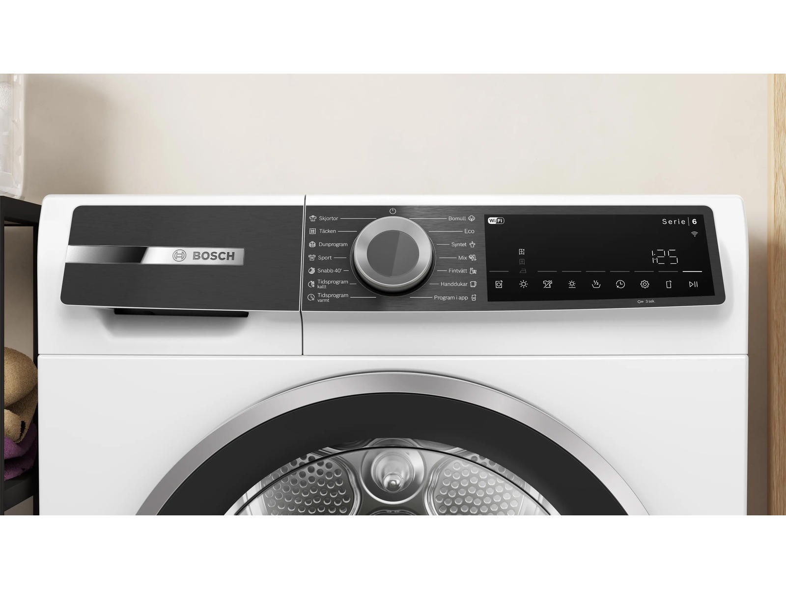 Bosch WQK2420LSN Serie 6 Värmepumpstorktumlare 9 kg (vit) Torktumlare