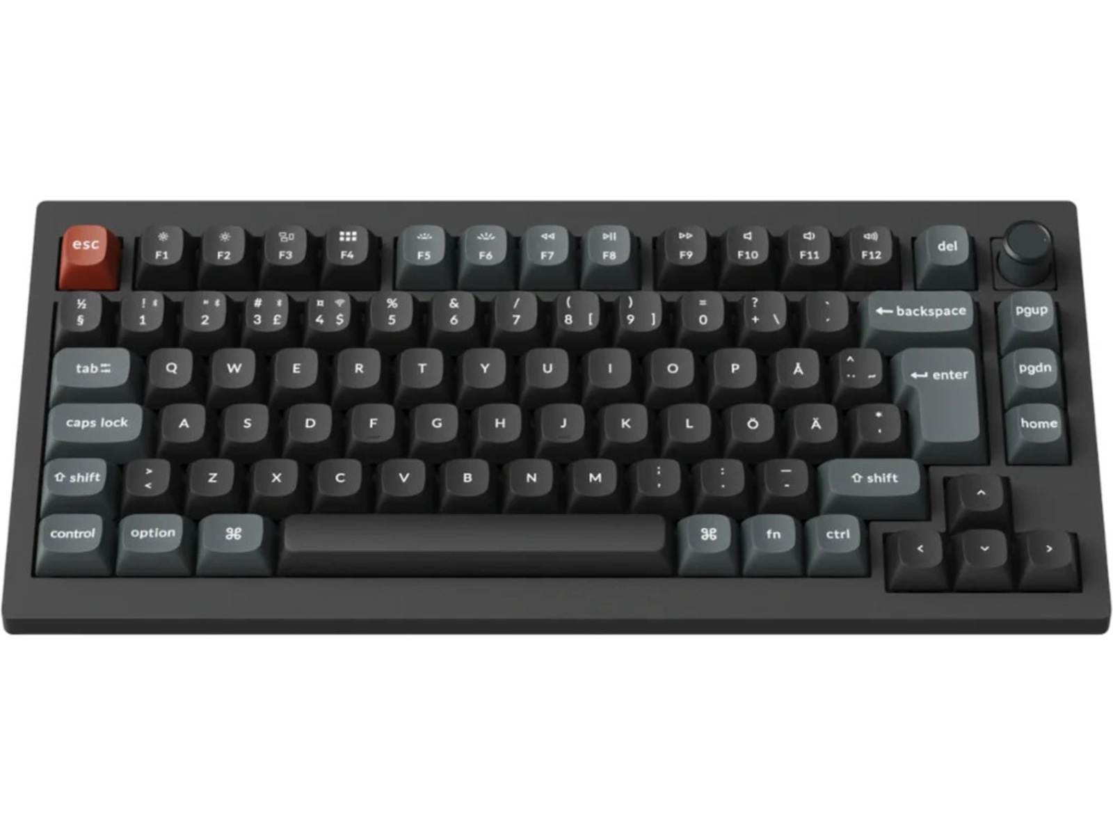 Keychron V1 Ultra 75% 8K Brown Trådlöst Gamingtangentbord Gamingtangentbord