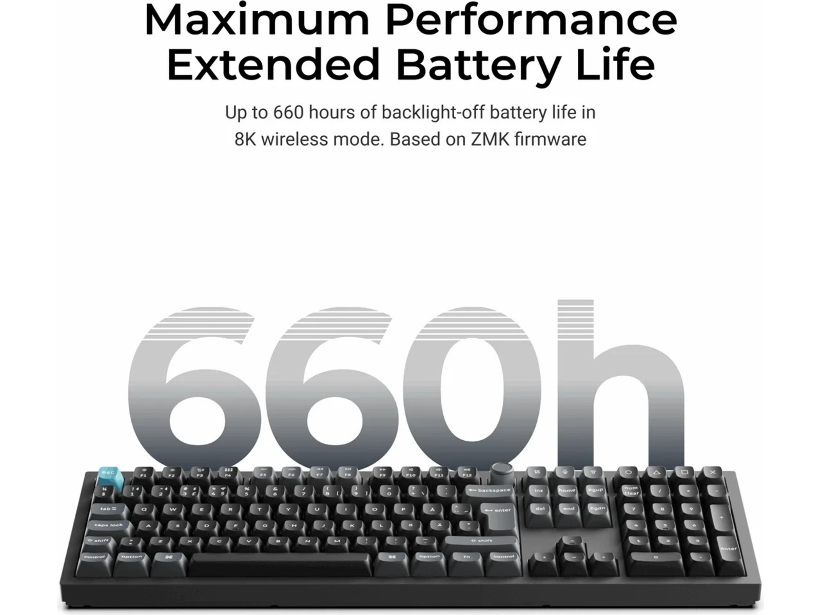 Keychron Q1 Ultra 100% 8K Red Trådlöst Gamingtangentbord Gamingtangentbord
