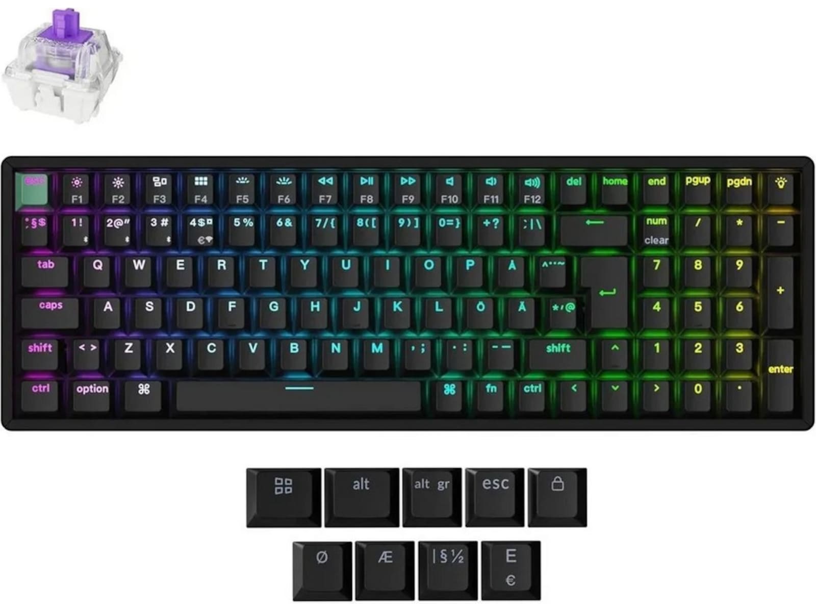 Keychron K4 HE Trådlöst Gamingtangentbord (svart) Gamingtangentbord