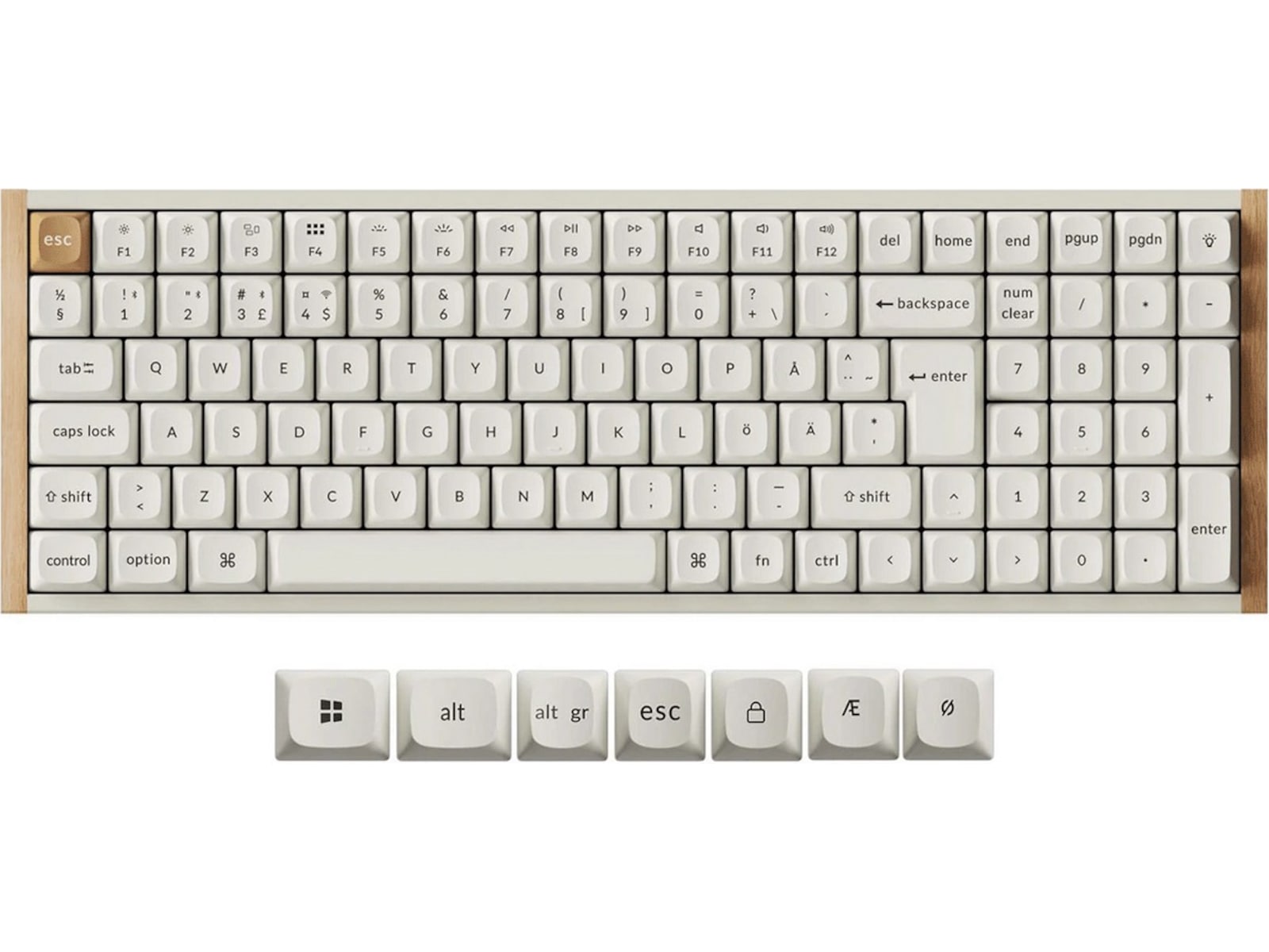Keychron K4 HE SE Trådlöst Gamingtangentbord (vit) Gamingtangentbord