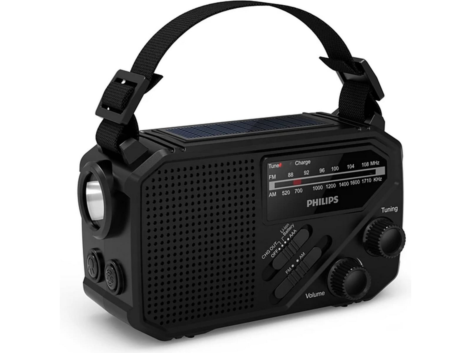 Philips TAR1609 Bärbar Radio med Ficklampa Radio & musikspelare