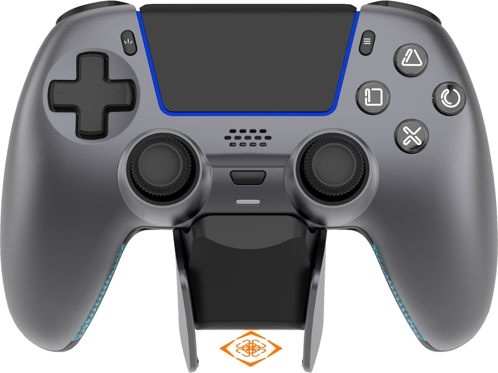 Deltaco Gaming Trådlös Handkontroll Metallic Painted (PS5) (Steel Gray) Tillbehör till spelkonsoler