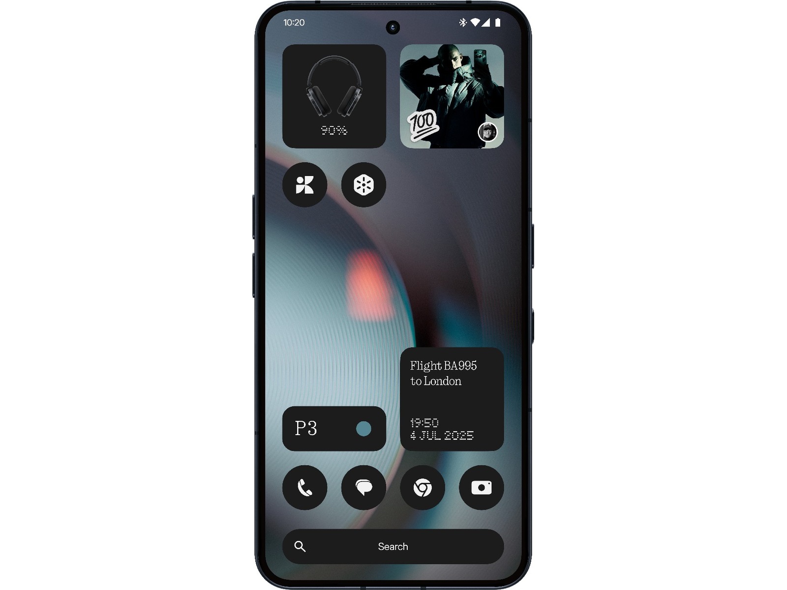 Nothing Phone (3) 256GB (svart) Mobiltelefoner