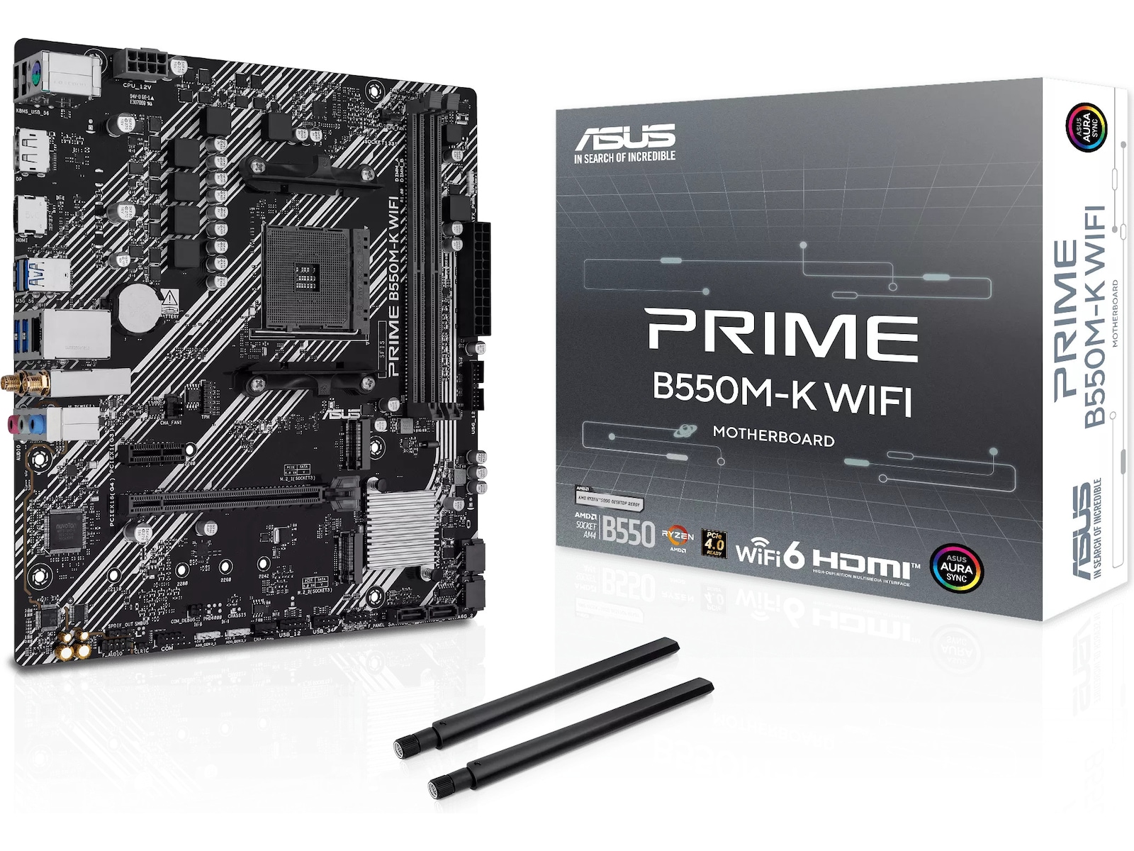ASUS PRIME B550M-K WIFI Moderkort AMD Socket