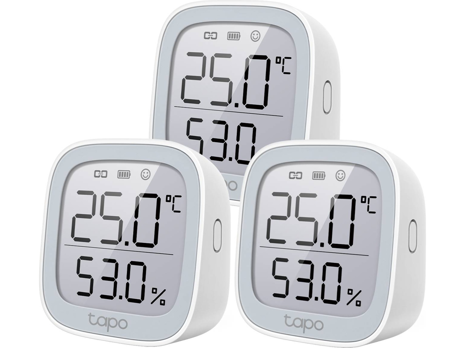 Tapo T315 V1.2 Smart temperatur- och fuktighetsmätare 3-pack Sensorer