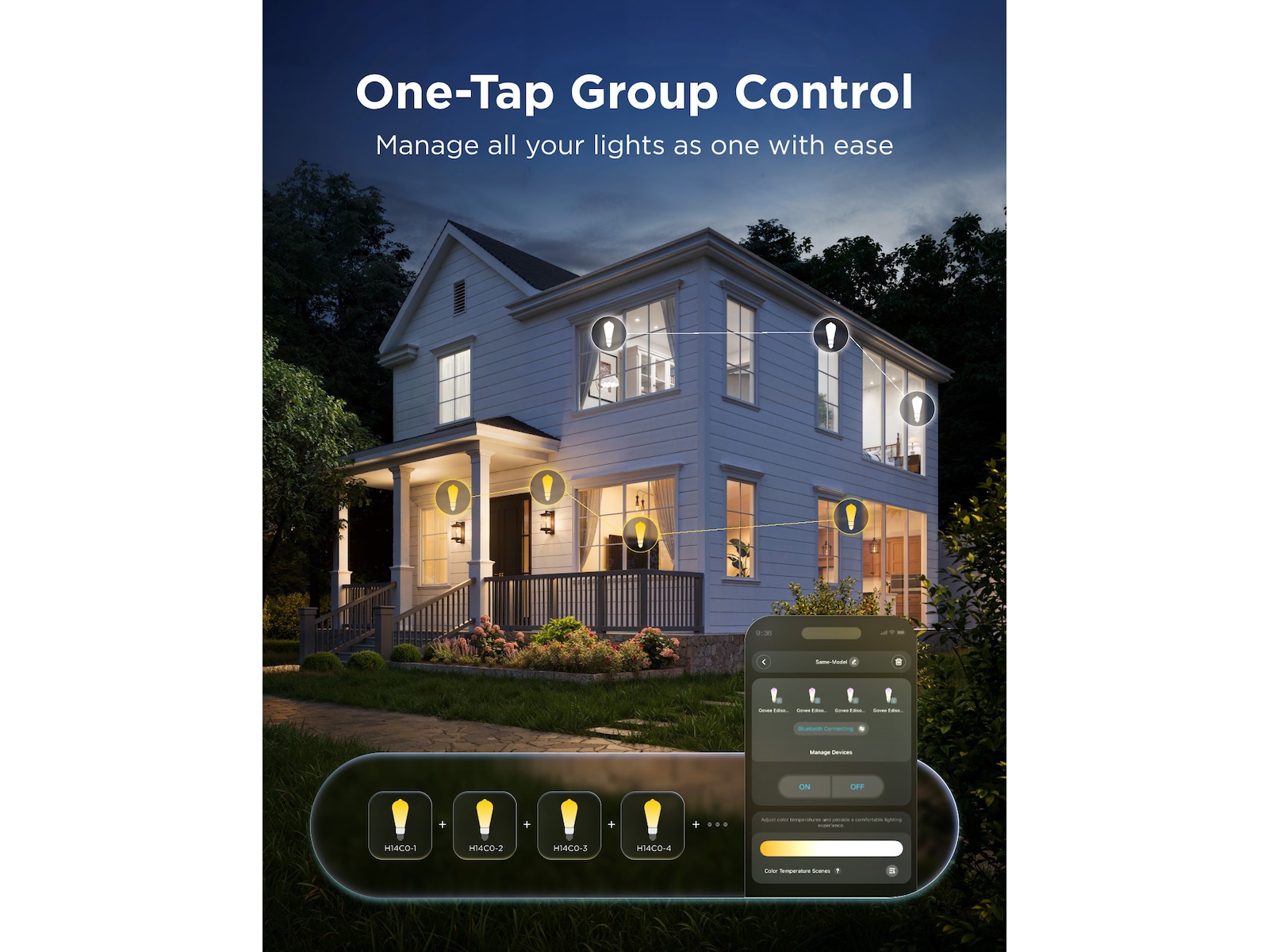 Govee Smart Edison Pære E27 LED-lampor & glödlampor
