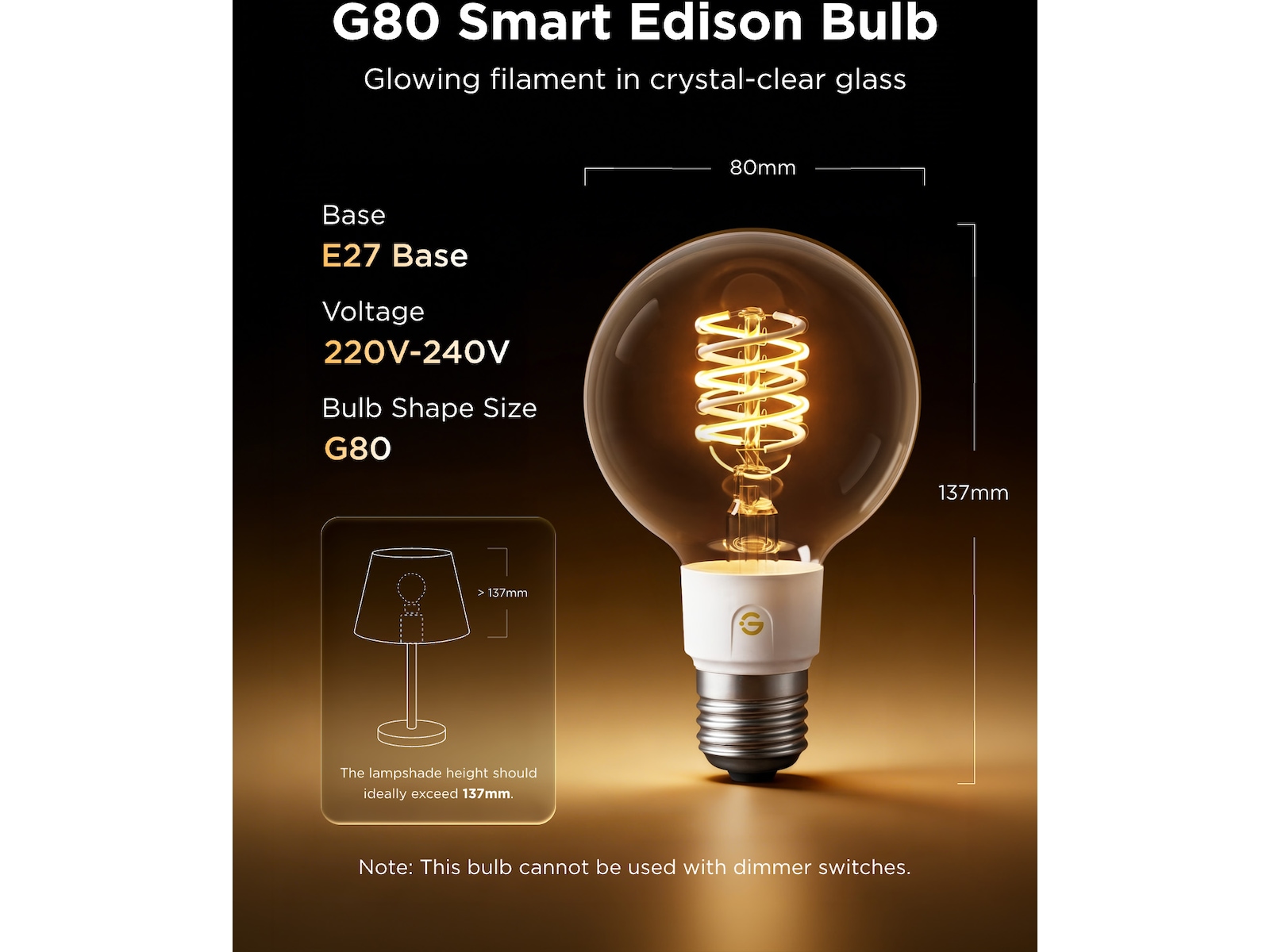 Govee Smart Edison Lampor 2-pack LED-lampor & glödlampor