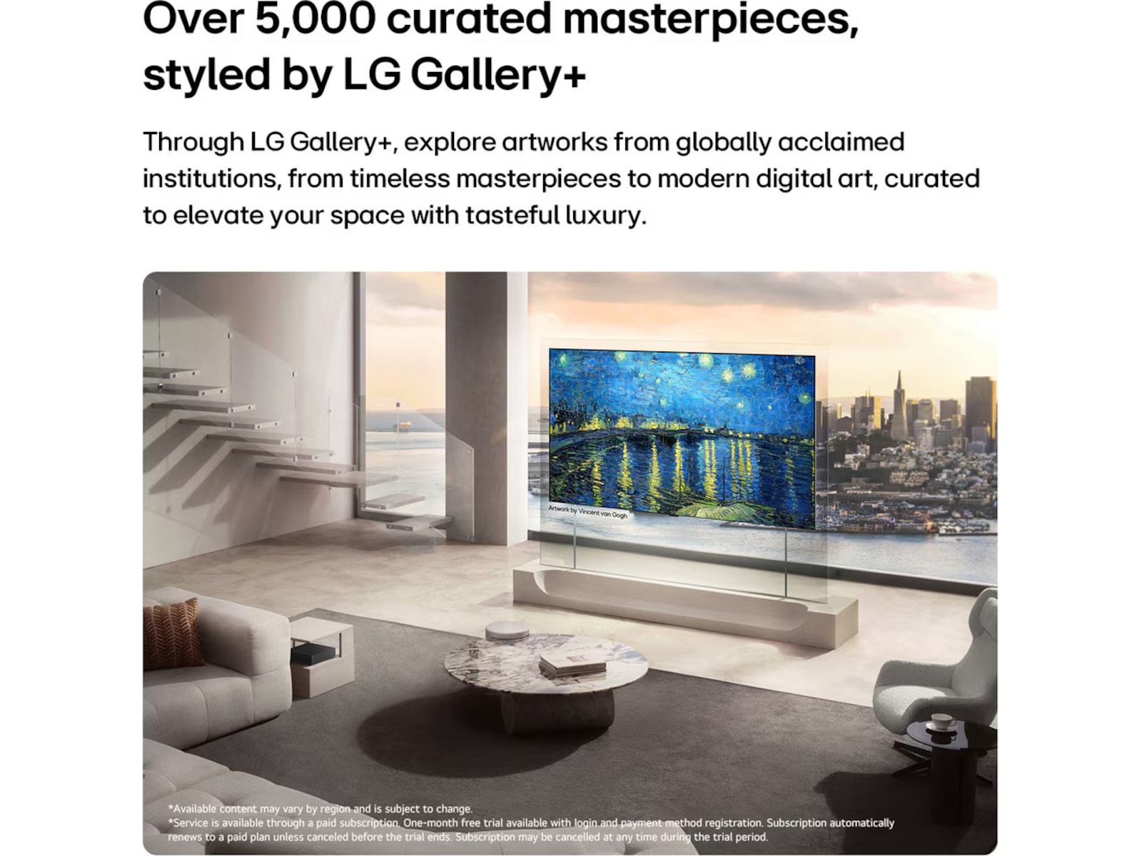 LG 77" OLED evo AI W6 4K Smart TV 2026 70 - 79 tums TV