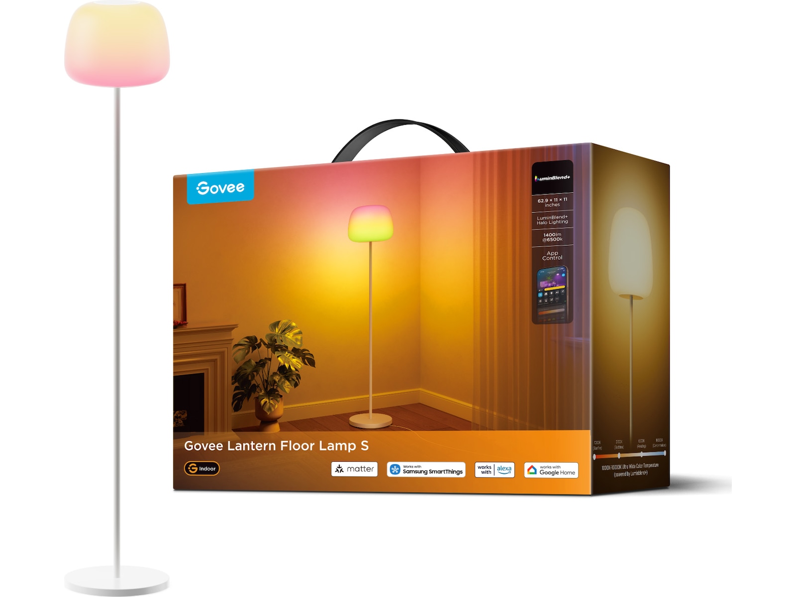 Govee Golvlampa med miljoner färger Golvlampa