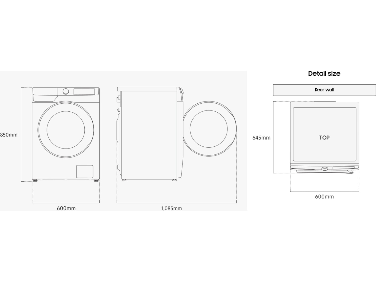 Samsung Tvättmaskin med Torktumlare AI Wash 9kg + 6kg Kombinerad tvättmaskin och torktumlare