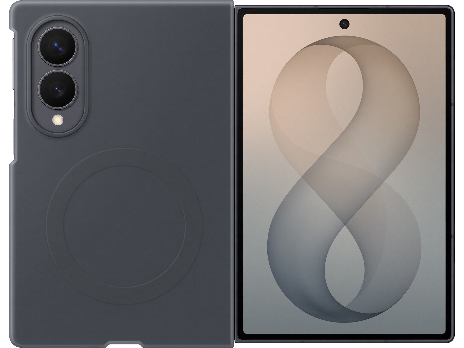 Samsung Galaxy Z Fold8 Silicone Magnet Case (grafit) Mobilskal