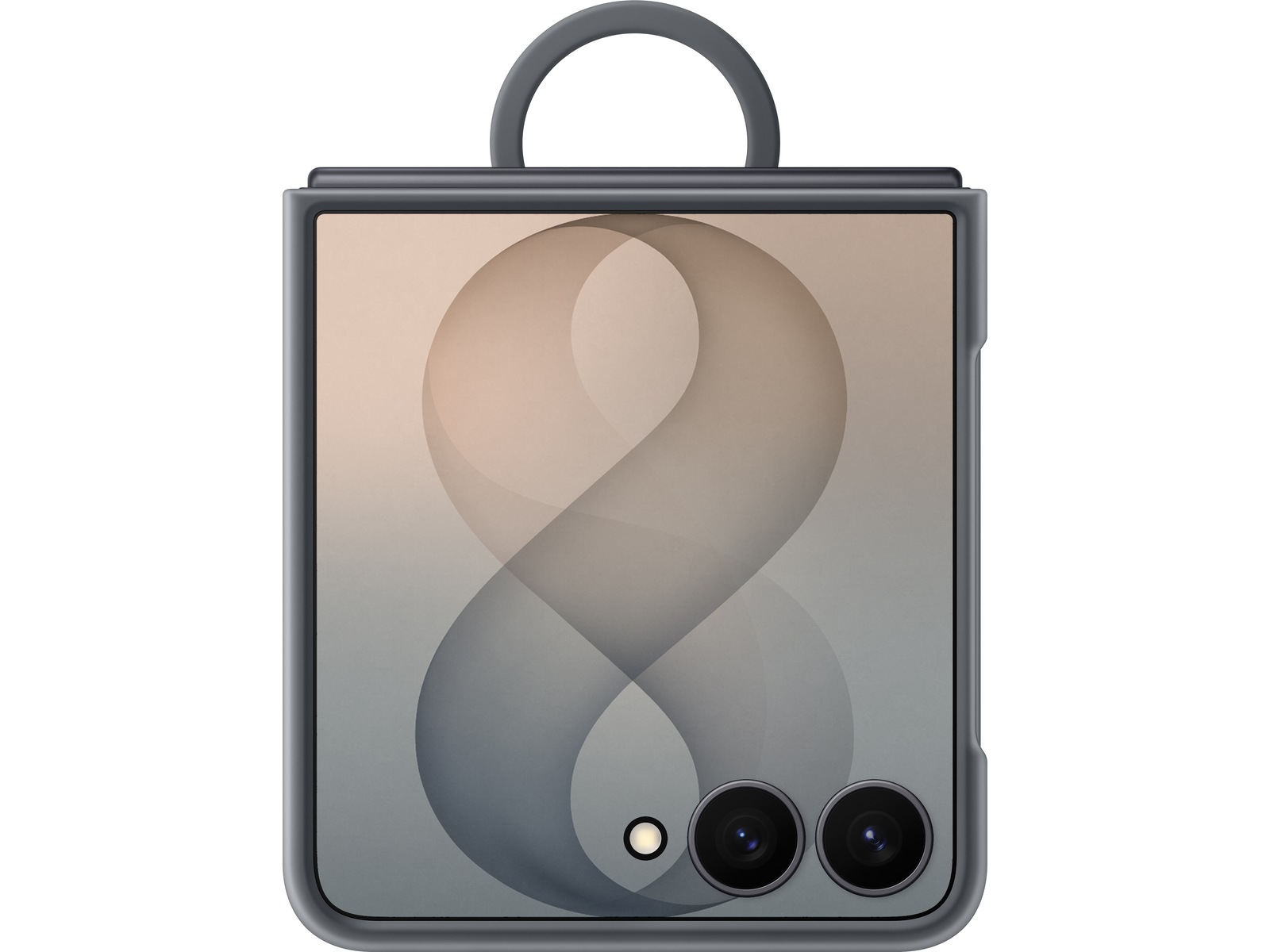 Samsung Galaxy Z Flip8 Ring Magnet Silikonfodral (graphite) Mobilskal