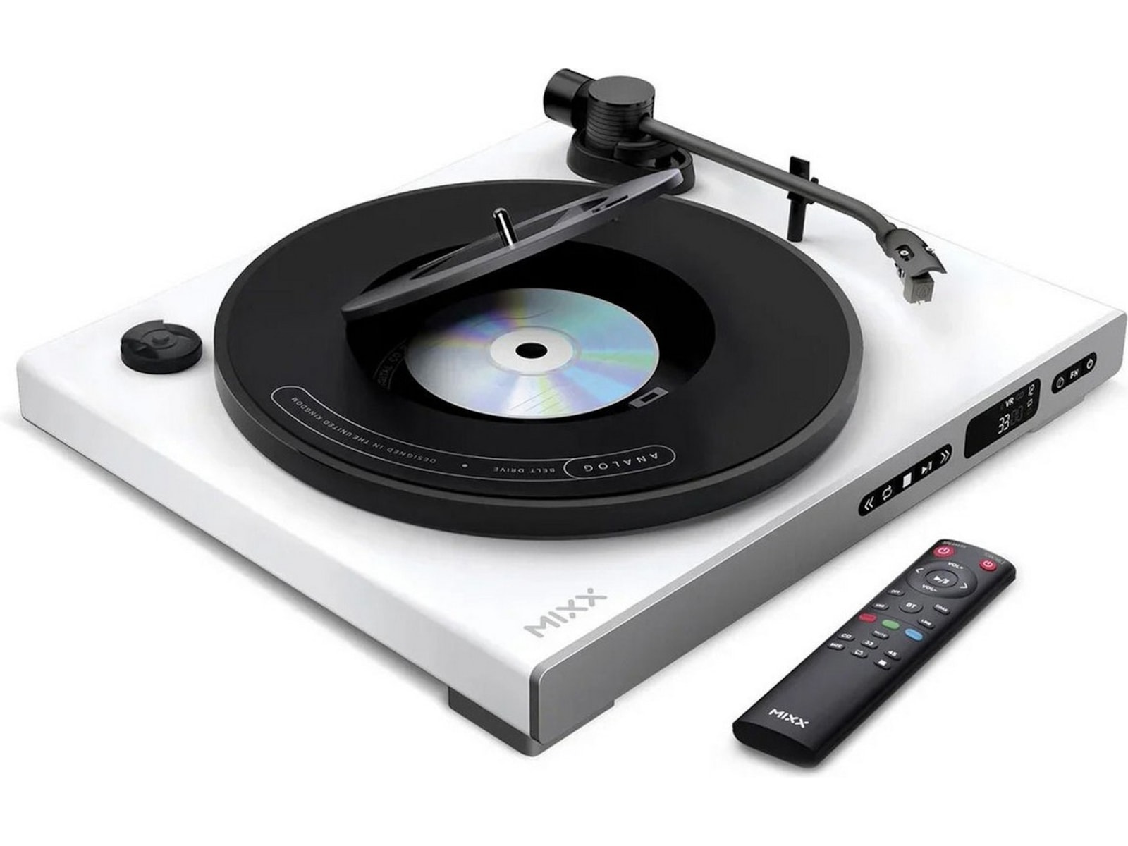 MIXX Analog Plus Vinyl och CD-spelare (vit) Skivspelare