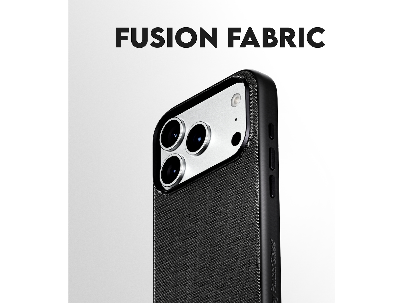PanzerGlass CARE iPhone 17 Pro Max / 18 Pro Max Fusion Fabric fodral (svart) Mobilskal
