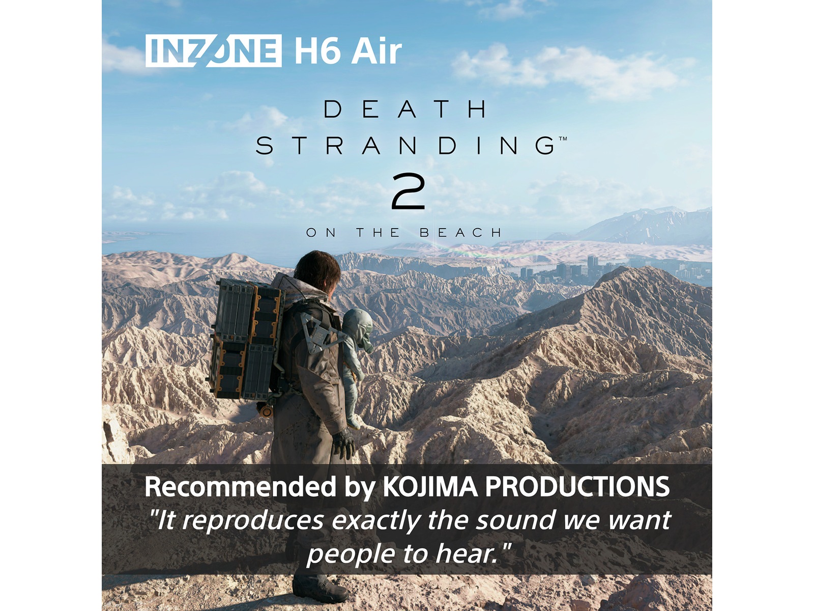 Sony INZONE H6 Air gaming-headset med öppen baksida (svart) -B-Grade Demo headset