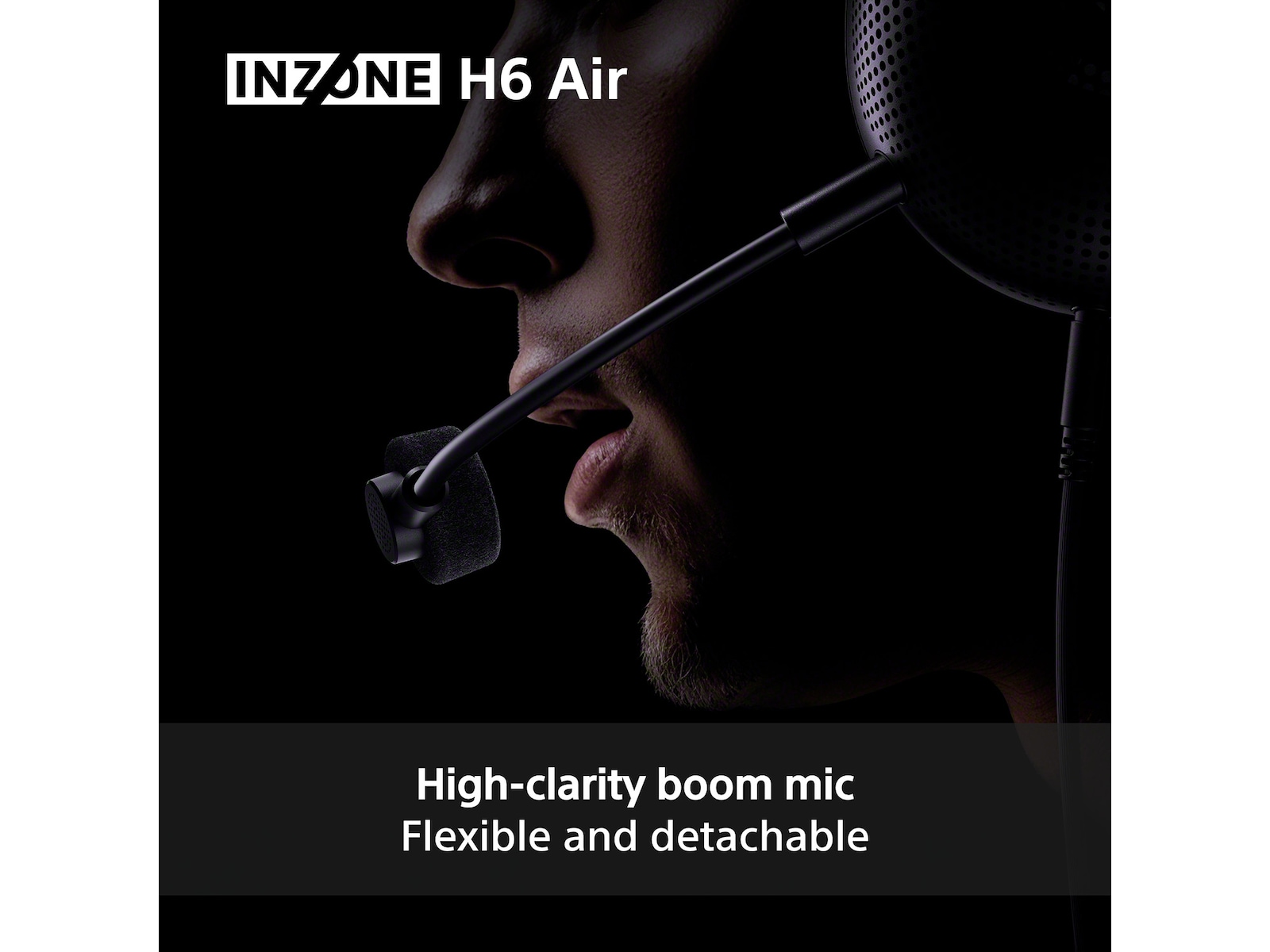 Sony INZONE H6 Air gaming-headset med öppen baksida (svart) -B-Grade Demo headset