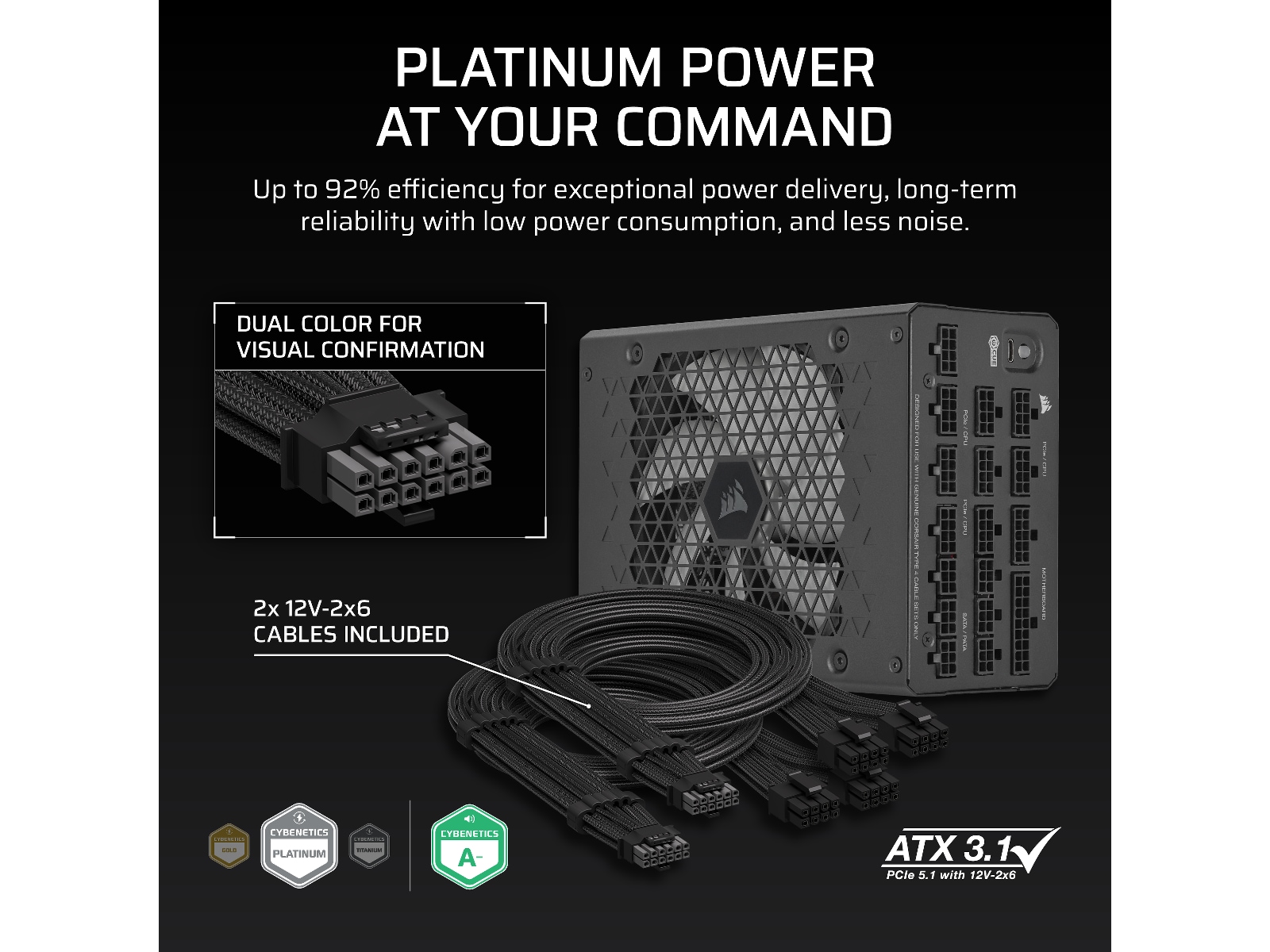 Corsair HXi Series HX1500i PSU (svart) -B-Grade Demo övrigt