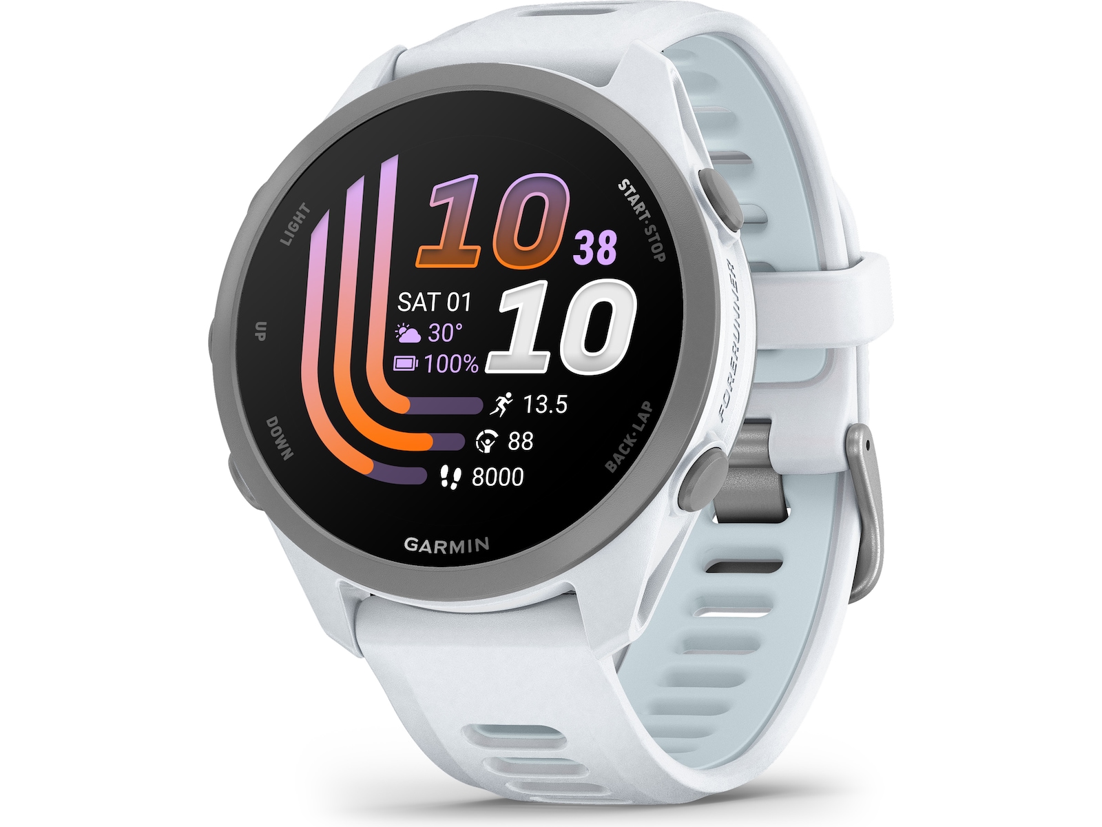 Garmin Forerunner 170 42mm GPS (whitestone/cloud blue) -B-Grade Demo watches