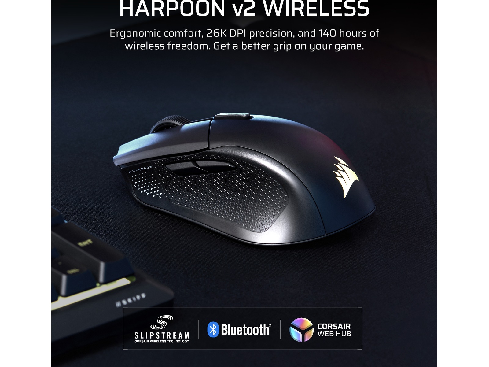 CORSAIR HARPOON v2 WIRELESS (26K DPI) Gamingmus