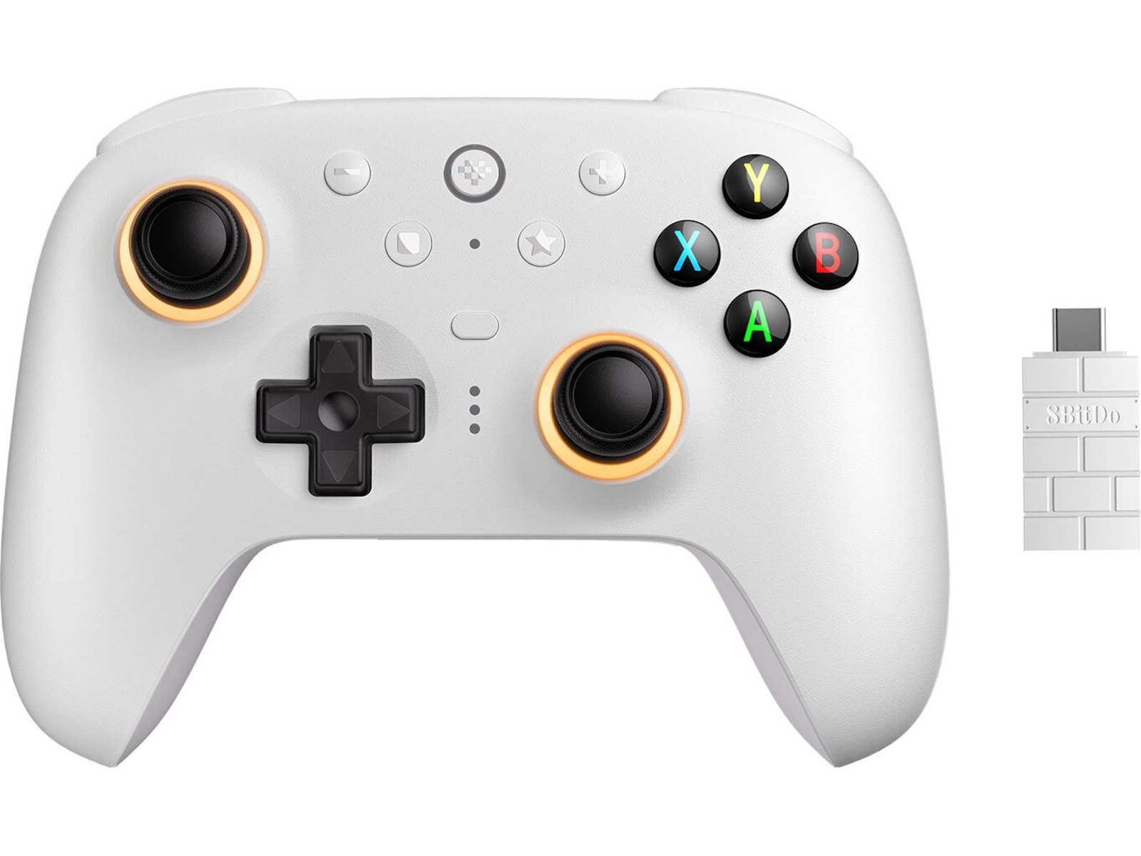 8BitDo Ultimate 2 Wireless 2.4G (White) Tillbehör till spelkonsoler