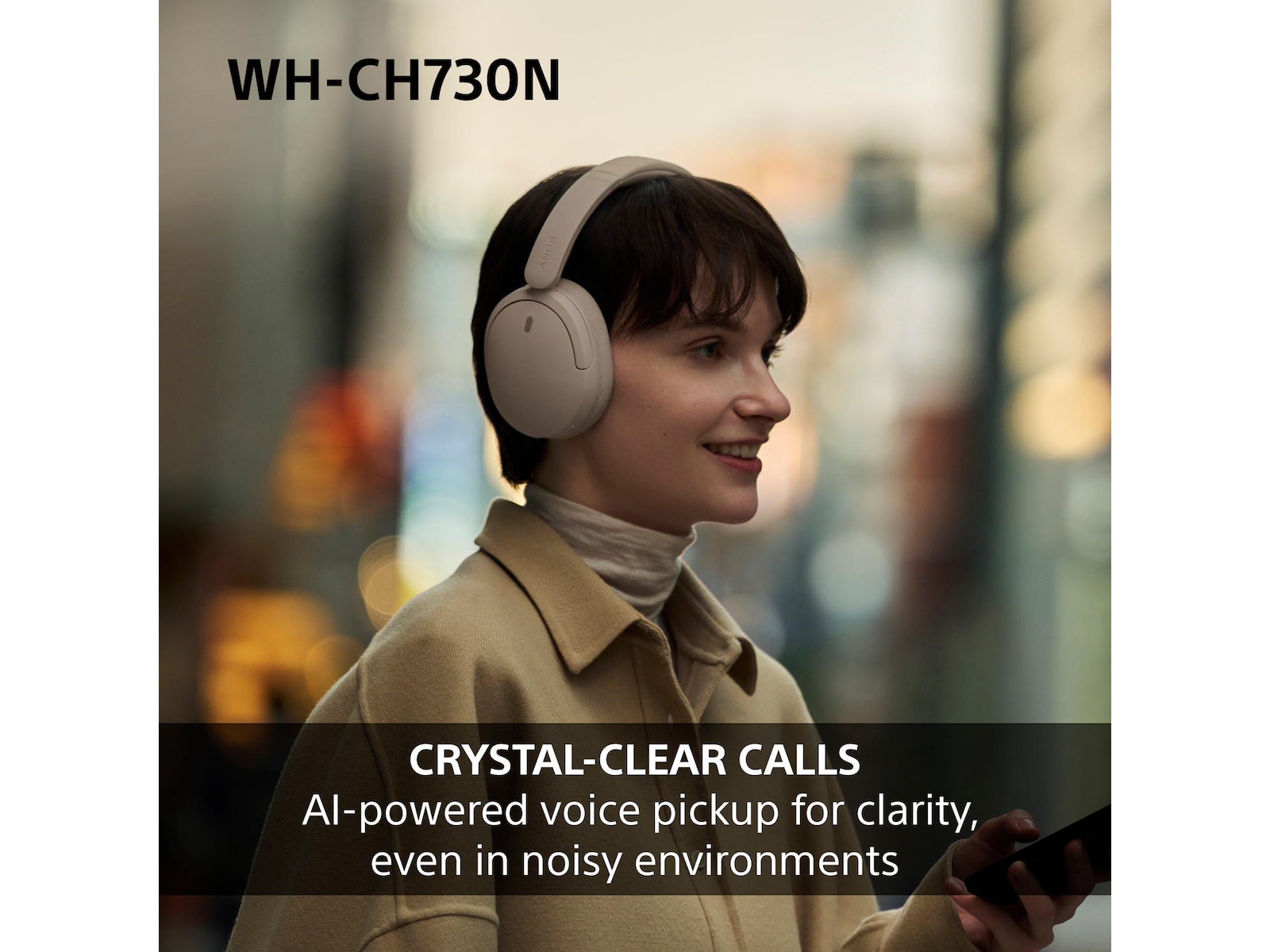 Sony WH-CH730N Trådlösa Hörlurar (svart) Hörlurar