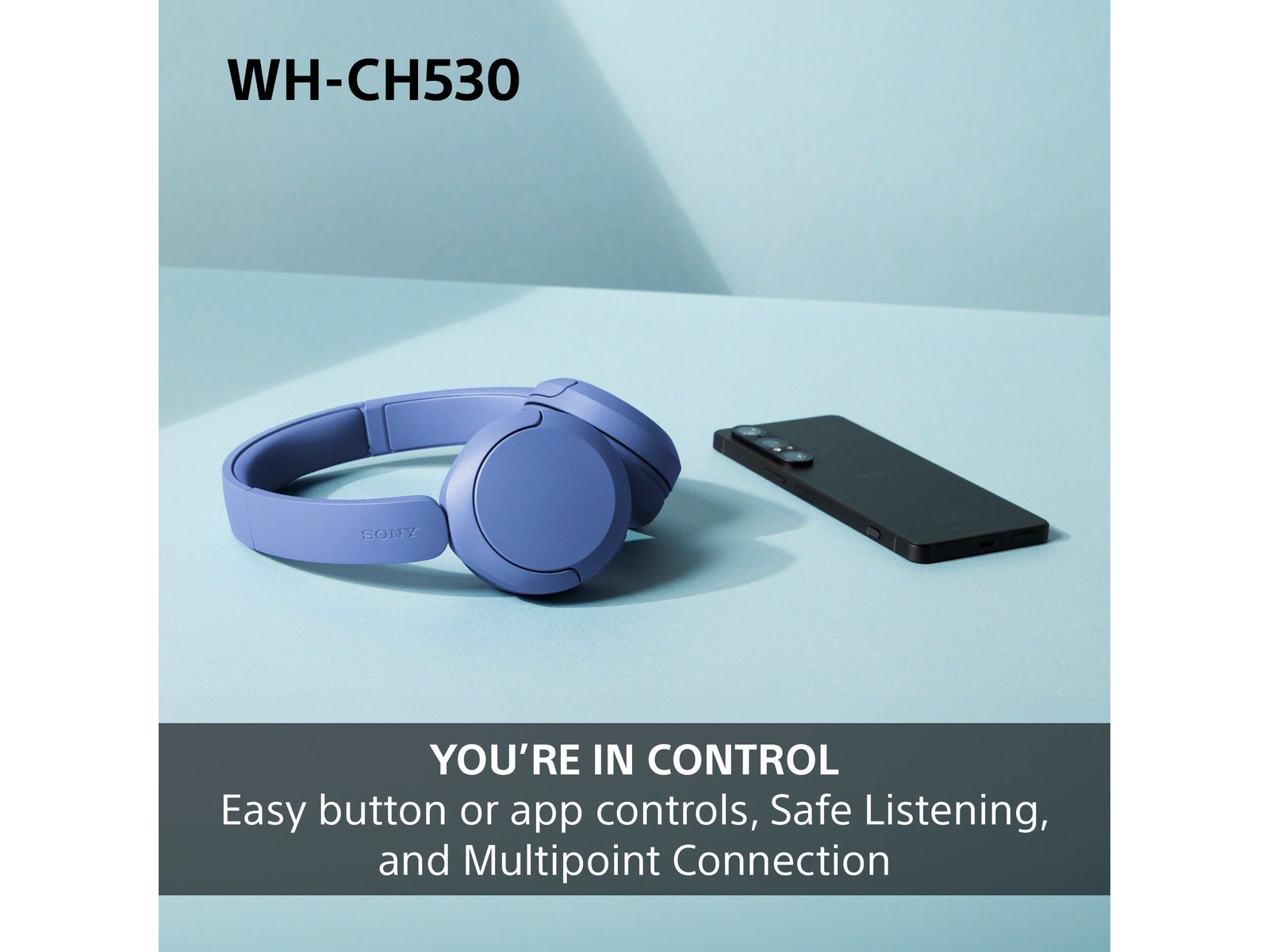 Sony WH-CH530 Trådlösa Bluetooth Hörlurar (mint) Hörlurar