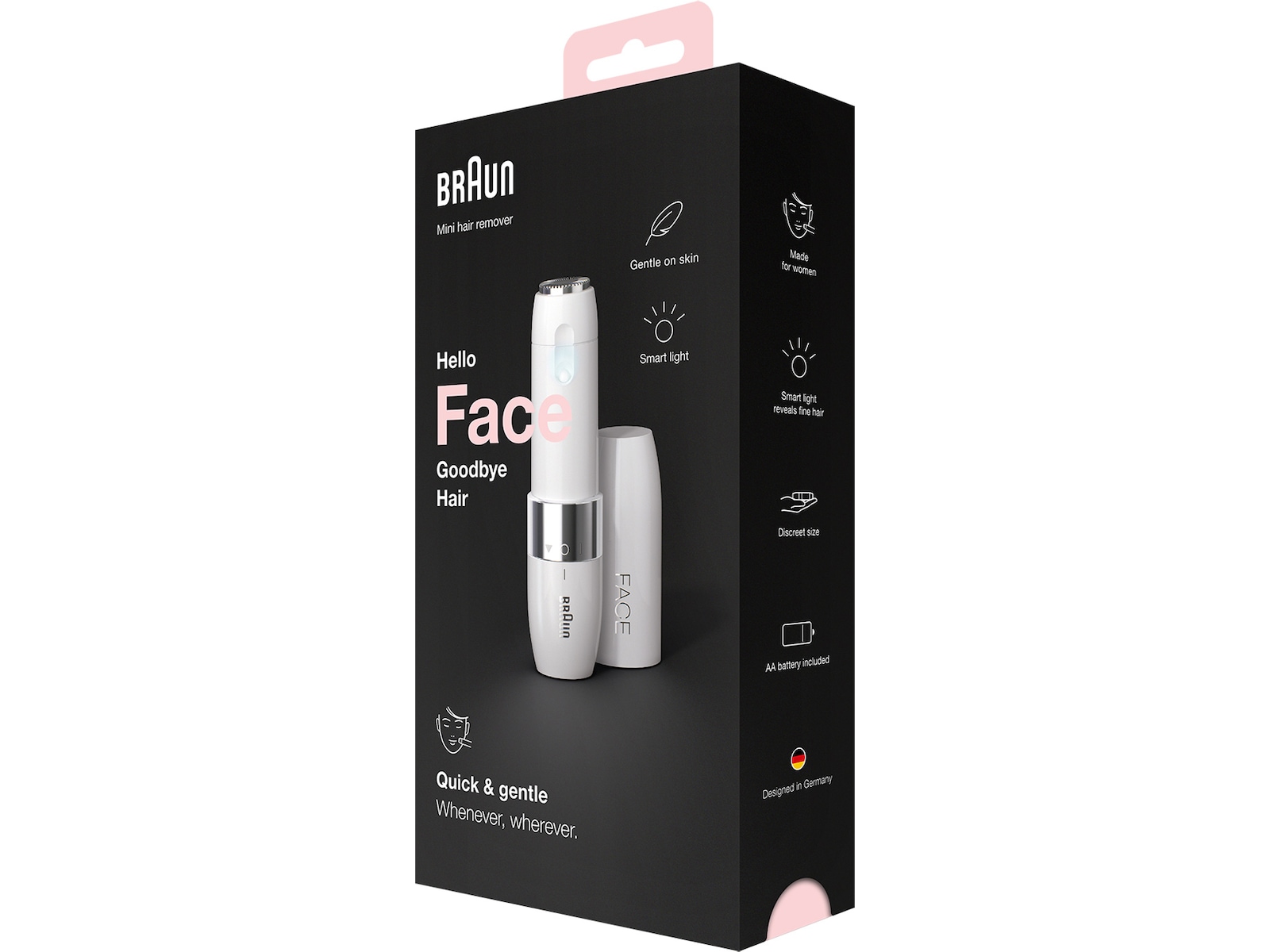 Face mini hårborttagare FS1000 med smartlight (vit) Epilator & IPL-hårborttagning