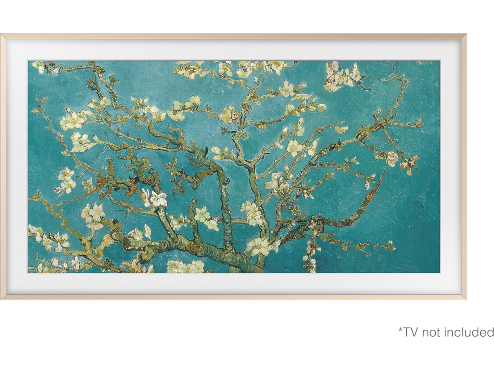 Samsung 32" LS03C The Frame (2023) + sandguldfärgad ram 20 - 49 tums TV