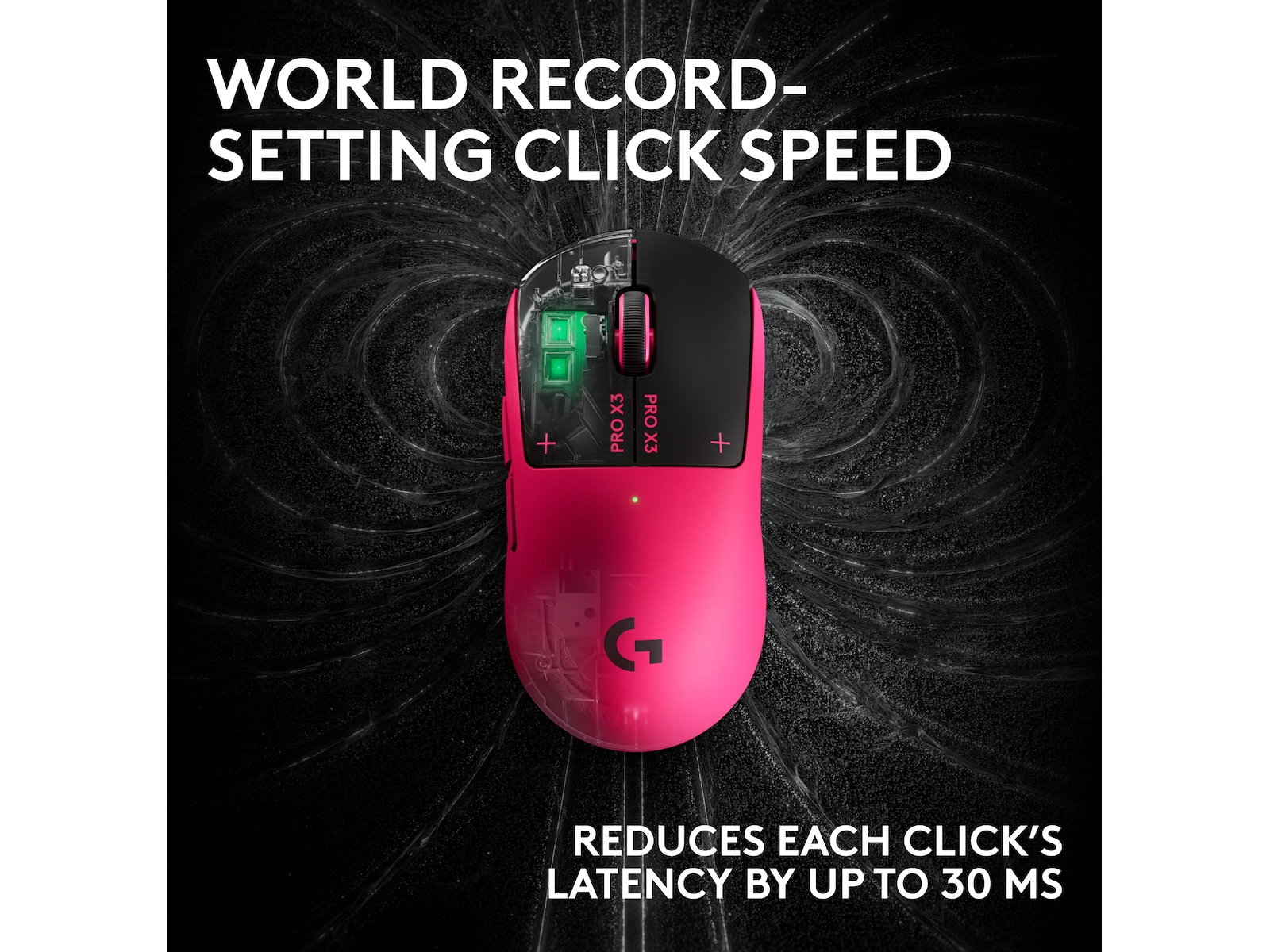 Logitech G PRO X3 SUPERSTRIKE trådlös gamingmus (rosa) Gamingmus