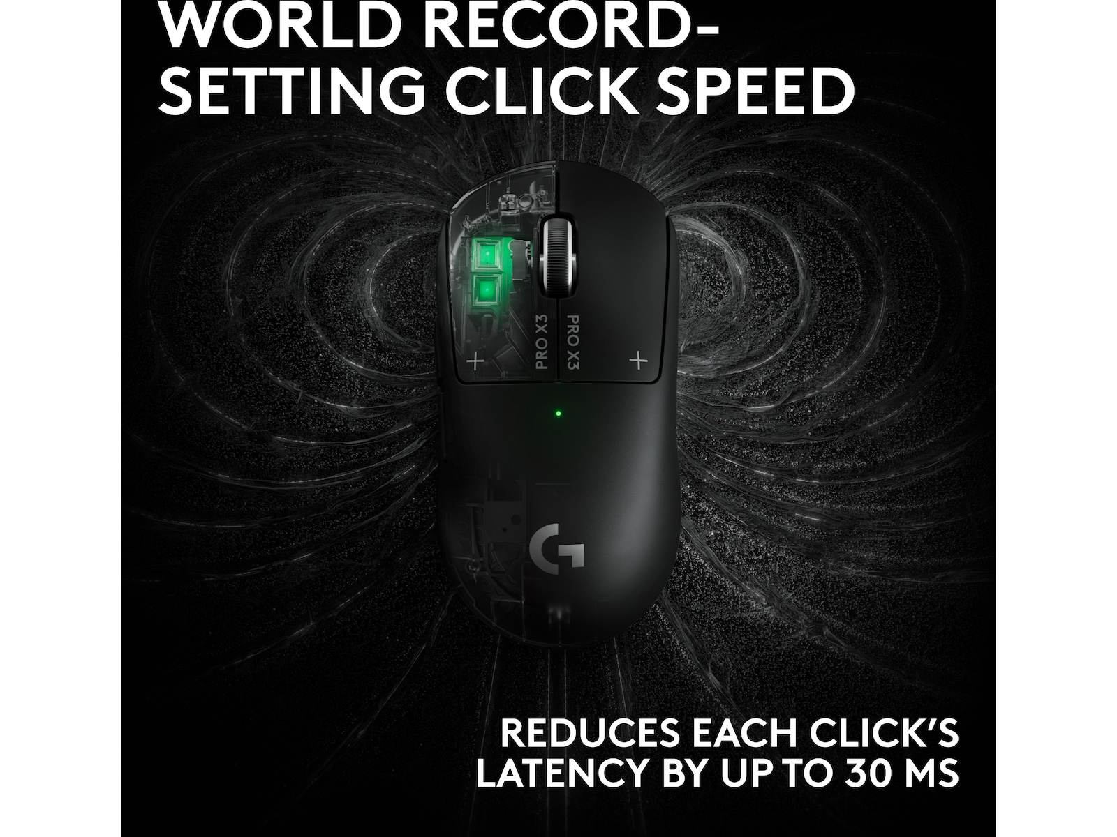 Logitech G PRO X3 SUPERSTRIKE trådlös gamingmus (svart) Gamingmus