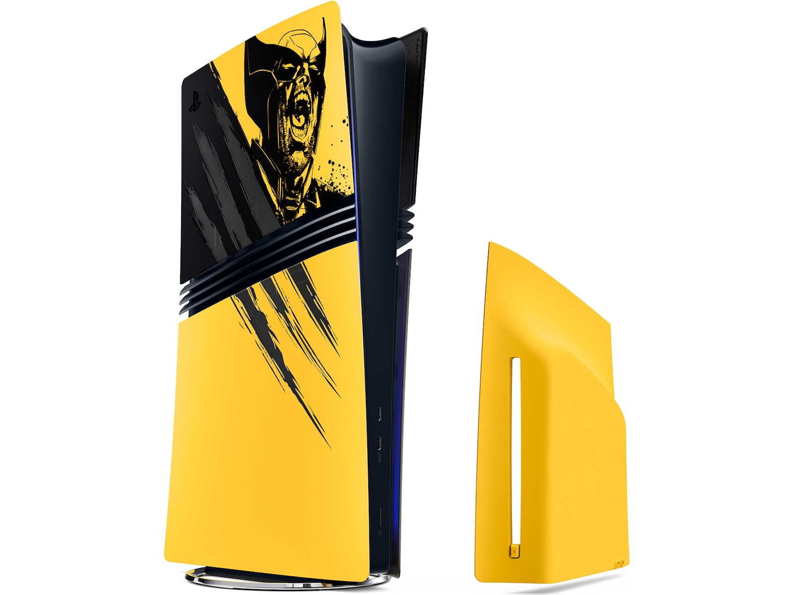 PS5 Pro Console Cover Wolverine YELLOW Tillbehör till spelkonsoler