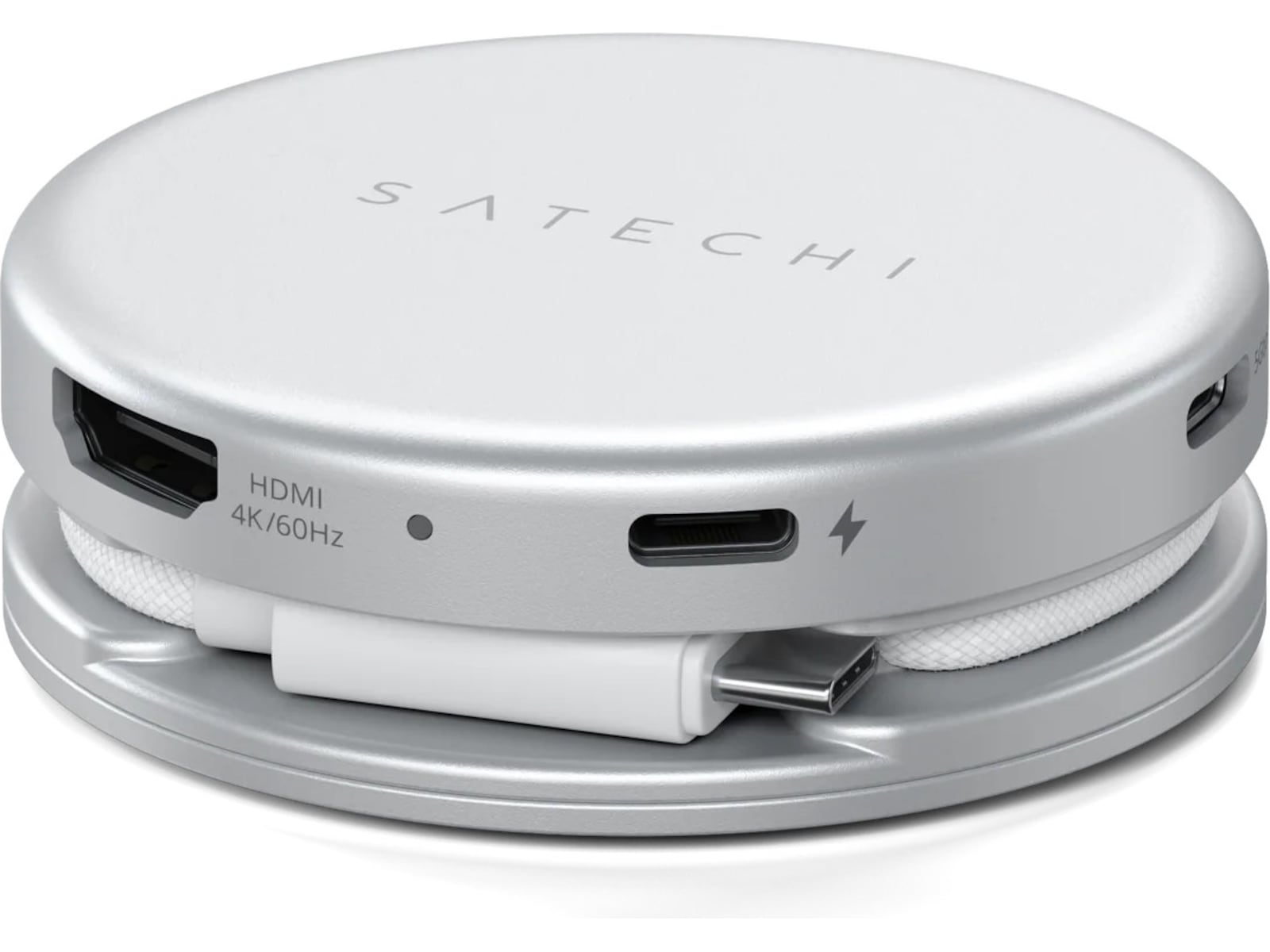 Satechi OntheGo 5-i-1 Multiport Adapter (Silver) Dockningsstation och USB-hub