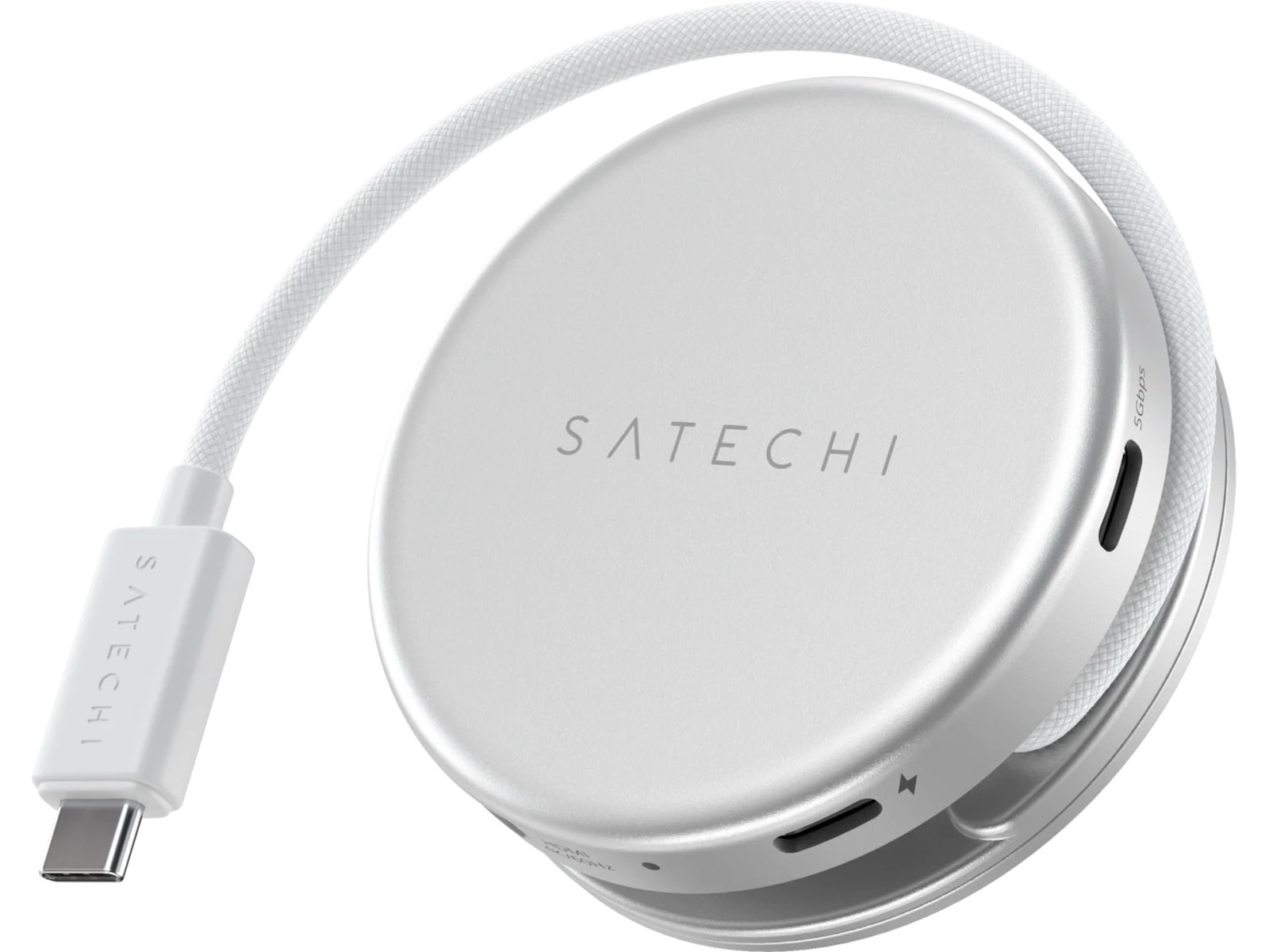 Satechi OntheGo 5-i-1 Multiport Adapter (Silver) Dockningsstation och USB-hub