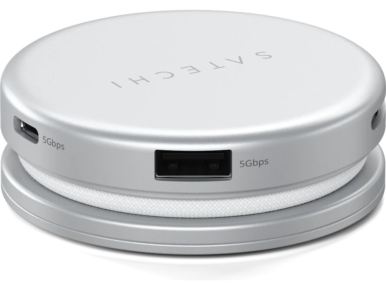 Satechi OntheGo 5-i-1 Multiport Adapter (Silver) Dockningsstation och USB-hub