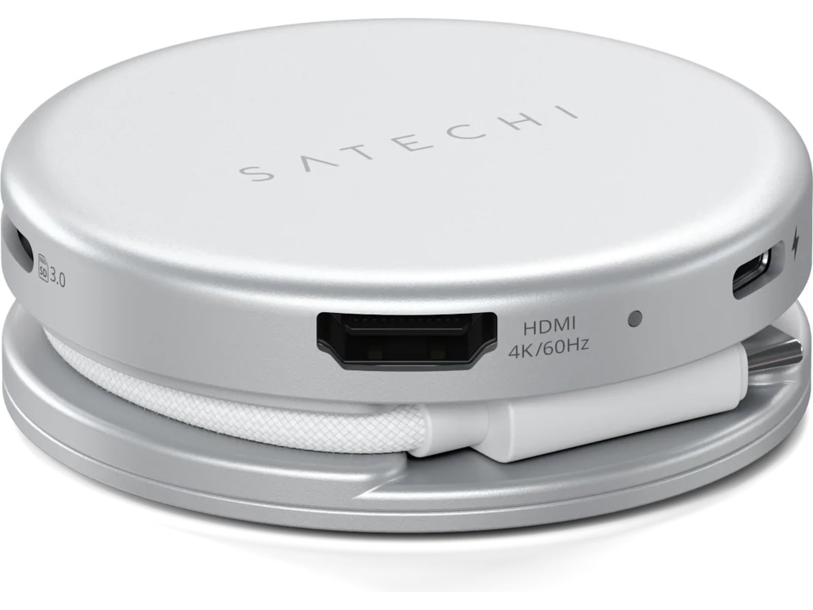 Satechi OntheGo 5-i-1 Multiport Adapter (Silver) Dockningsstation och USB-hub