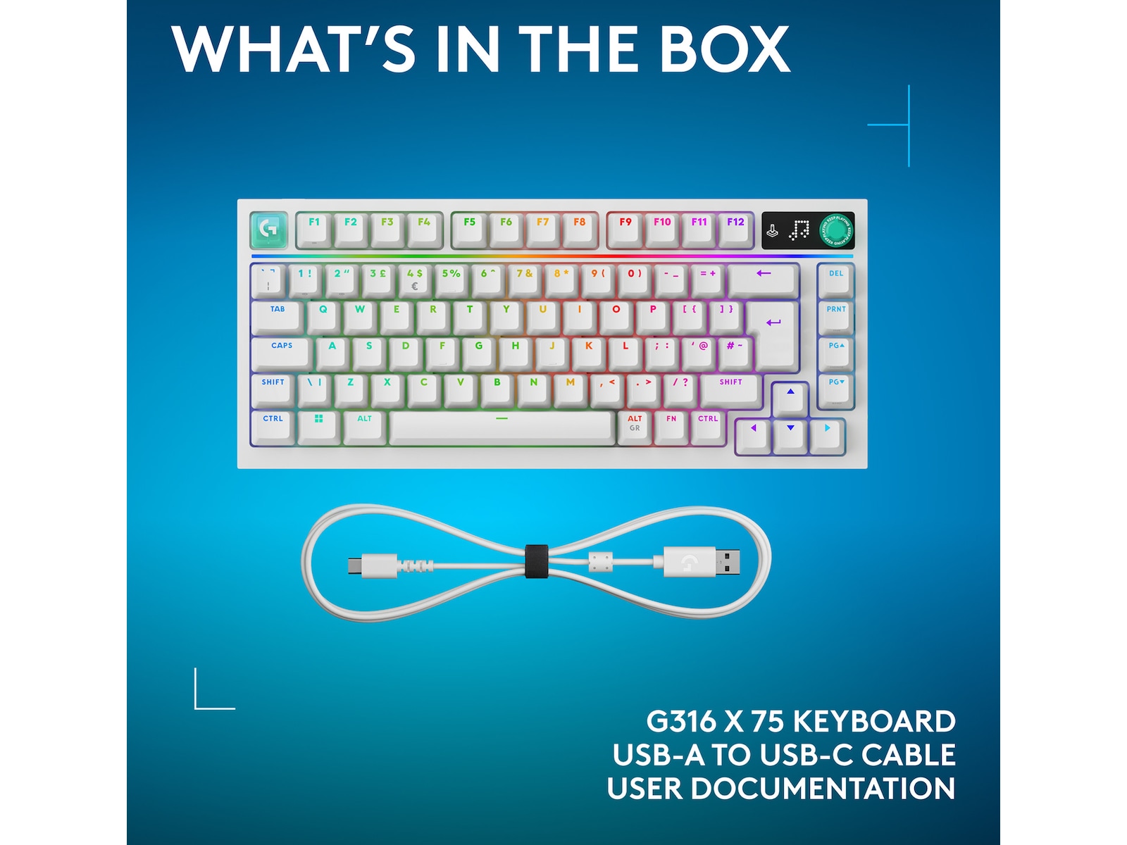 Logitech G316 X 75-speltangentbord Gamingtangentbord