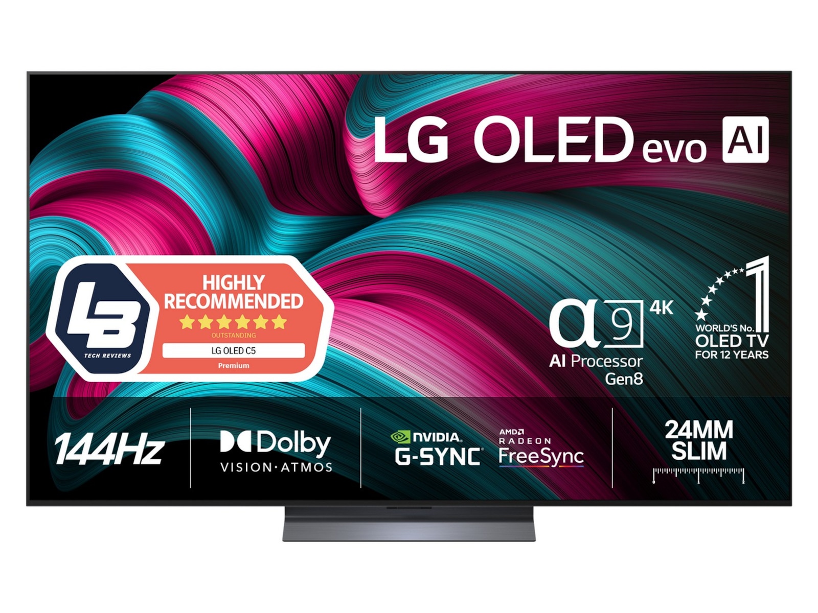 LG 55" C5 AI 4K OLED Smart TV (2025) 50 - 59 tums TV