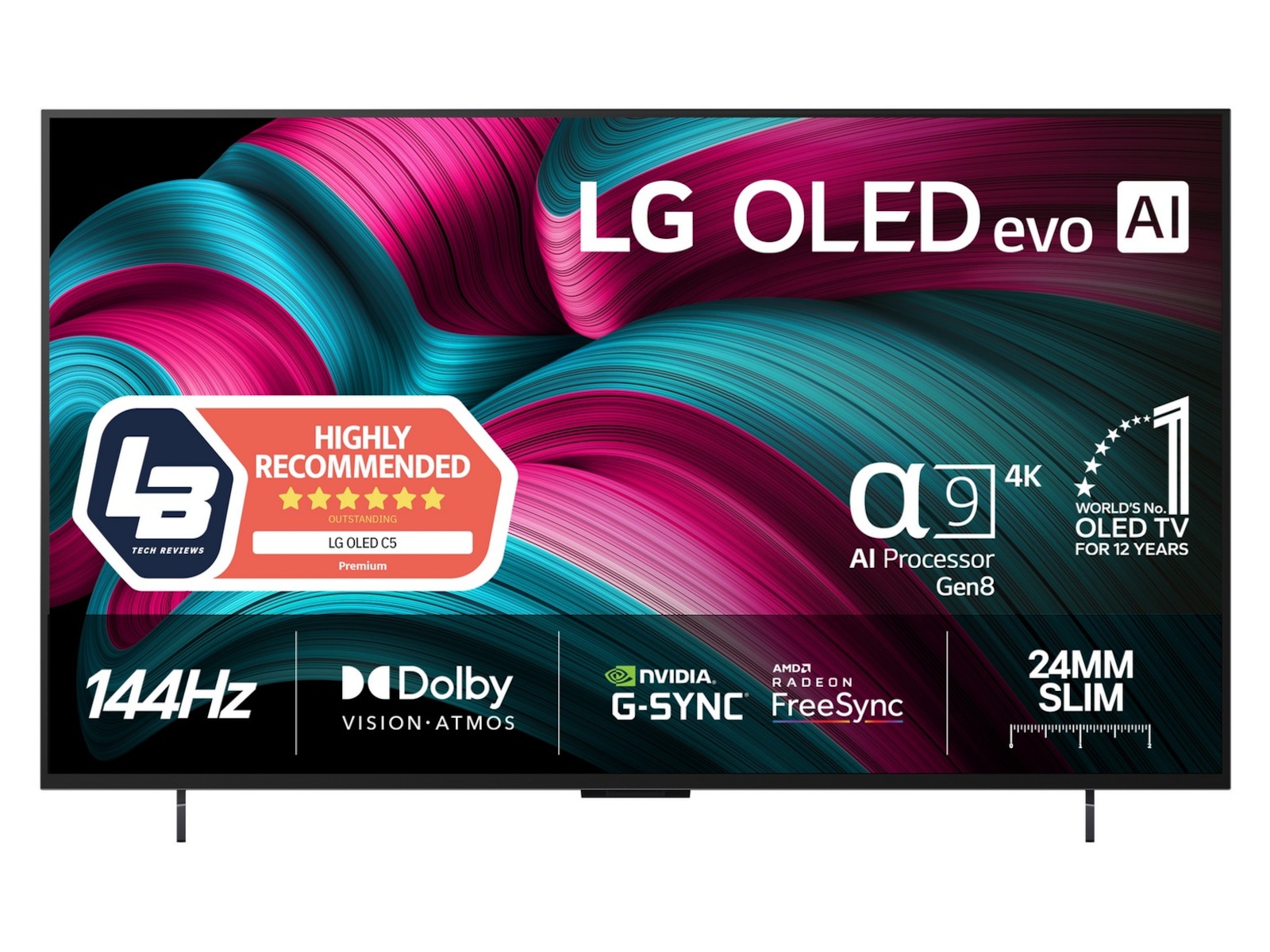 LG 42" C5 AI 4K OLED Smart TV (2025) + soundbar 20 - 49 tums TV