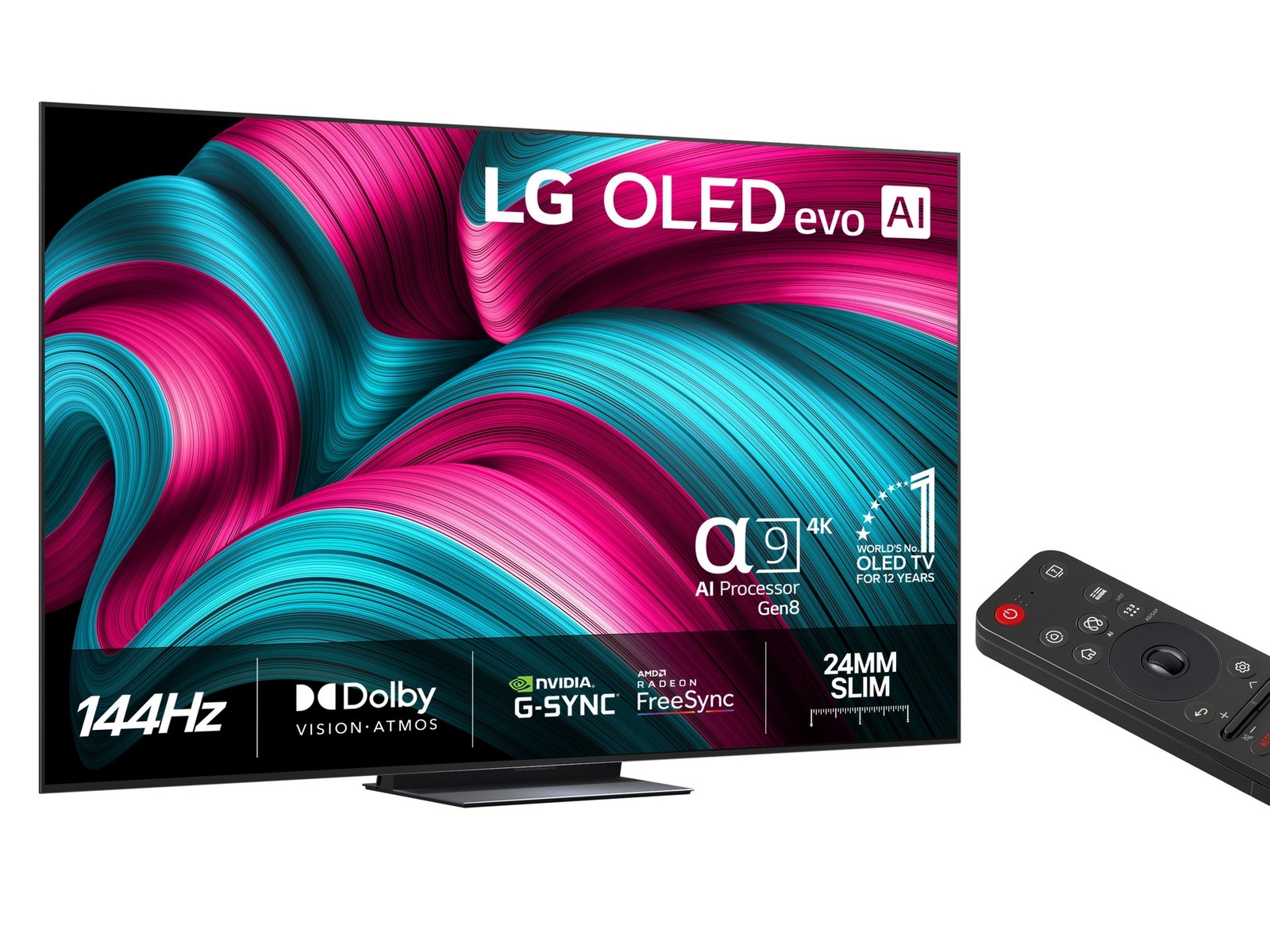 LG 83" C5 AI 4K OLED Smart TV (2025) + soundbar Över 80 tums TV