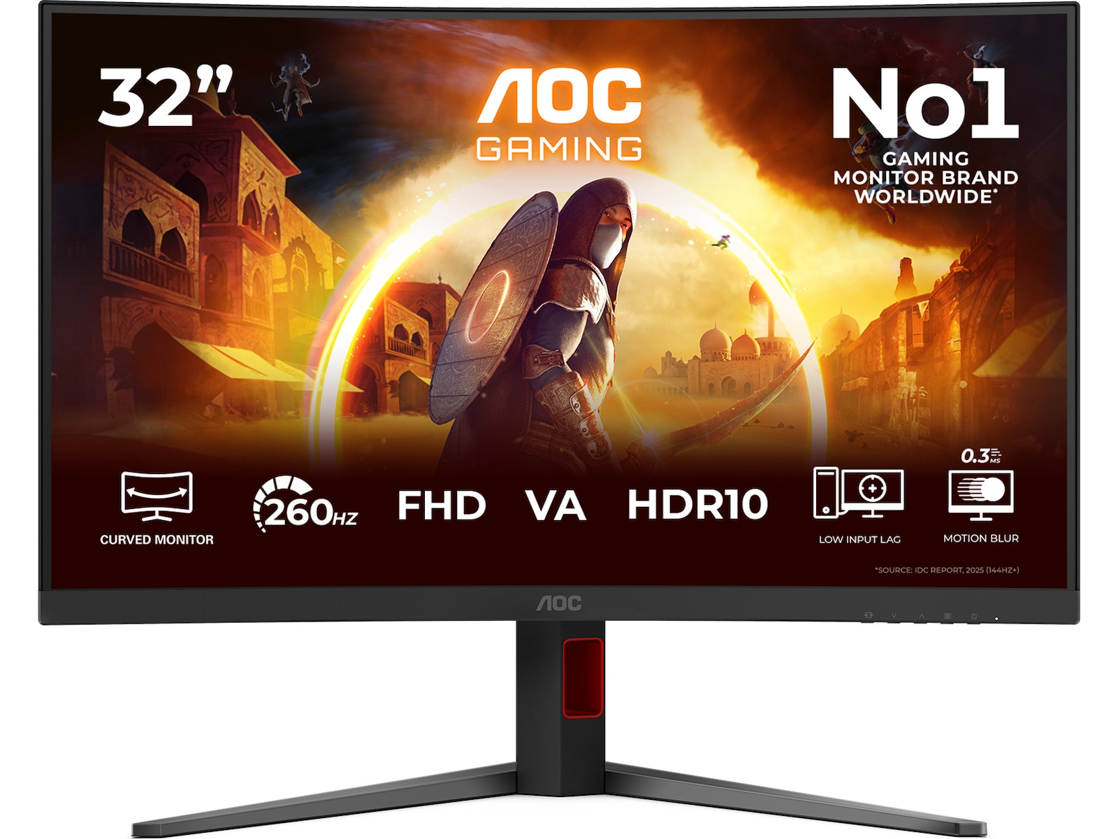 AOC 32" curved gamingskärm C32G4Z Gamingskärmar