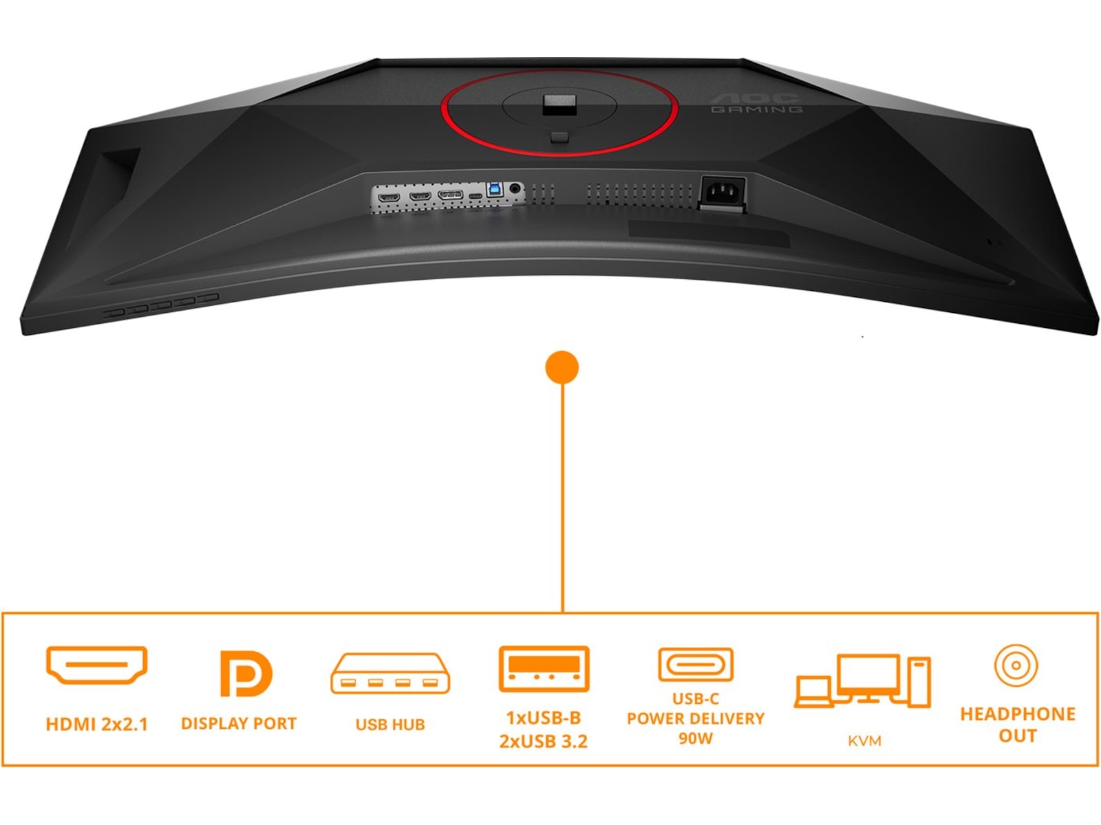AOC 34" curved gamingskärm CU34G4ZCA Gamingskärmar