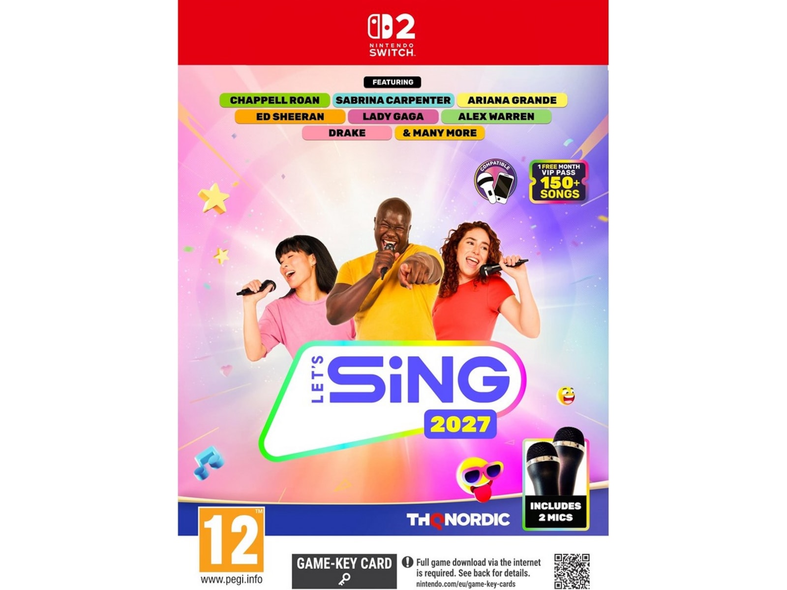 Let's Sing 2027 2 Mic Bundle Spill till Nintendo Switch 2