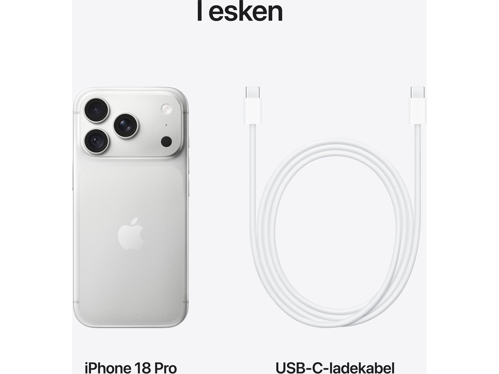 iPhone 18 Pro 512GB (silver) Mobiltelefoner