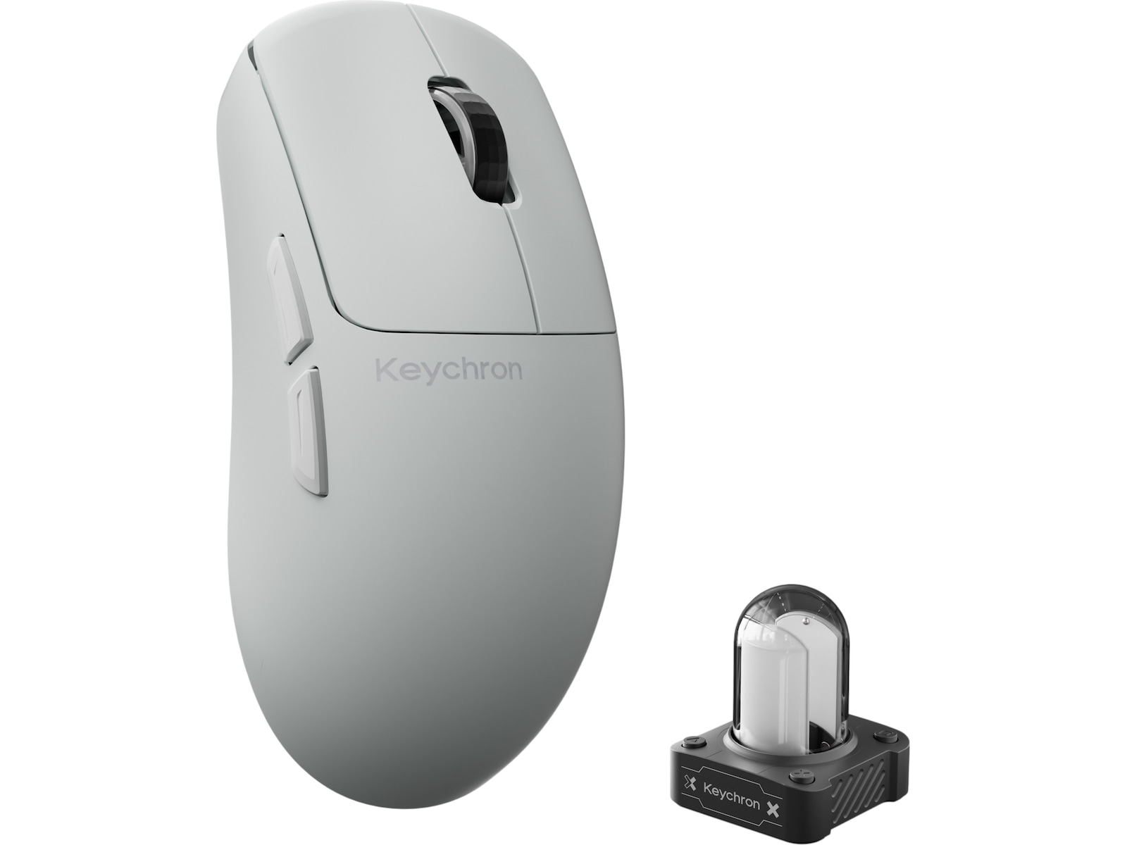 Keychron G6 HE Trådlös Gamingmus (vit) Gamingmus