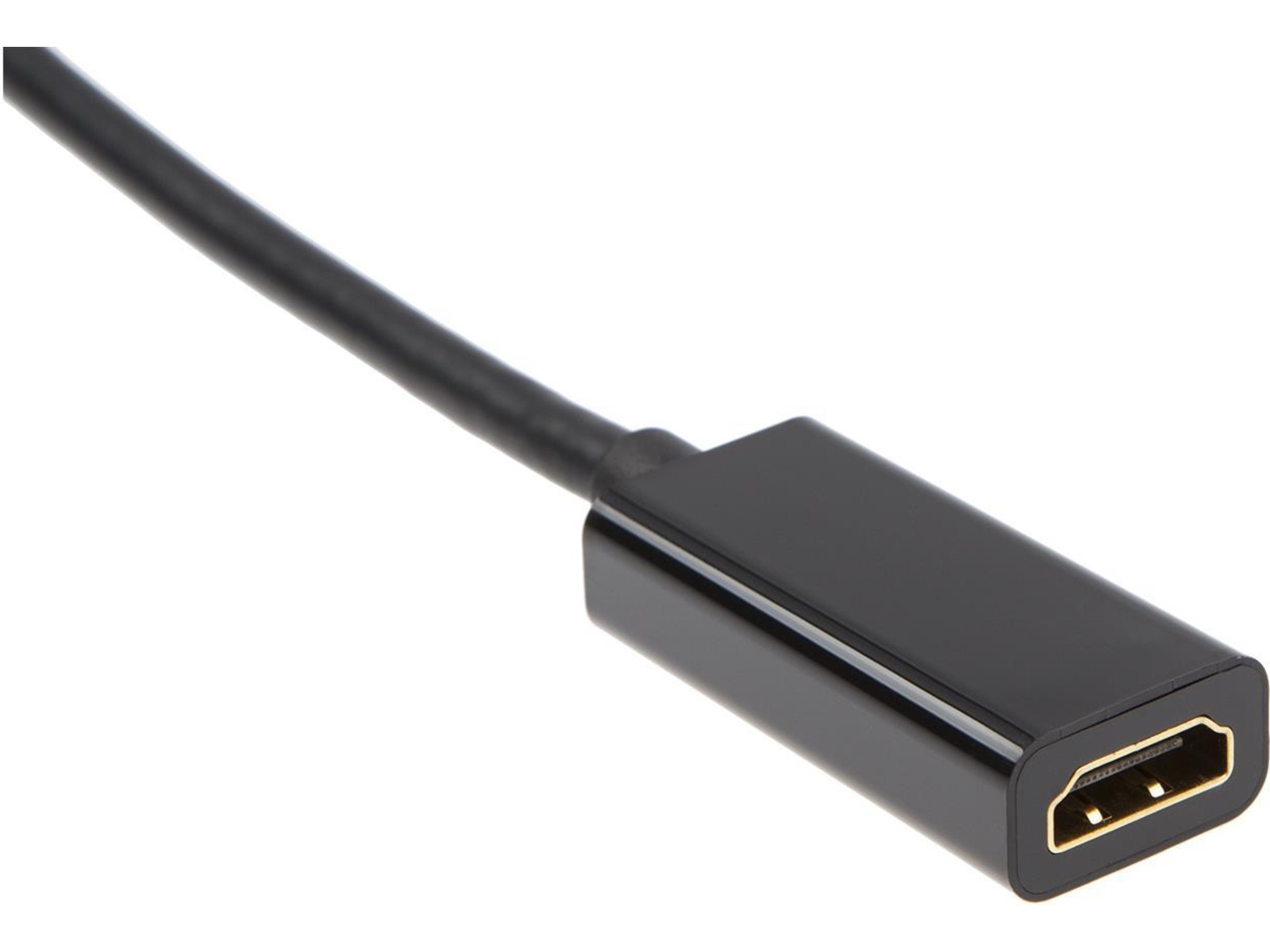 Displayport till HDMI Adapter 5cm (svart) Kabel adapter och övergångar